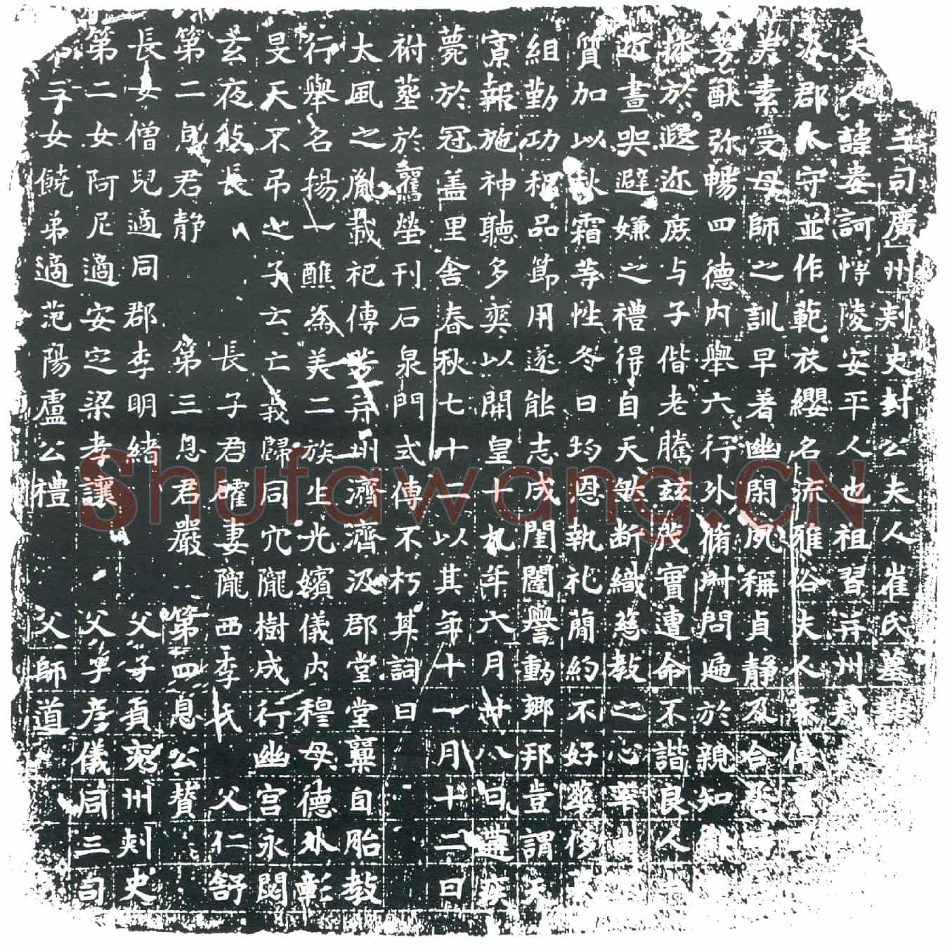 隋崔娄诃墓誌(仪同三司广州刺史封公夫人崔氏墓誌铭)