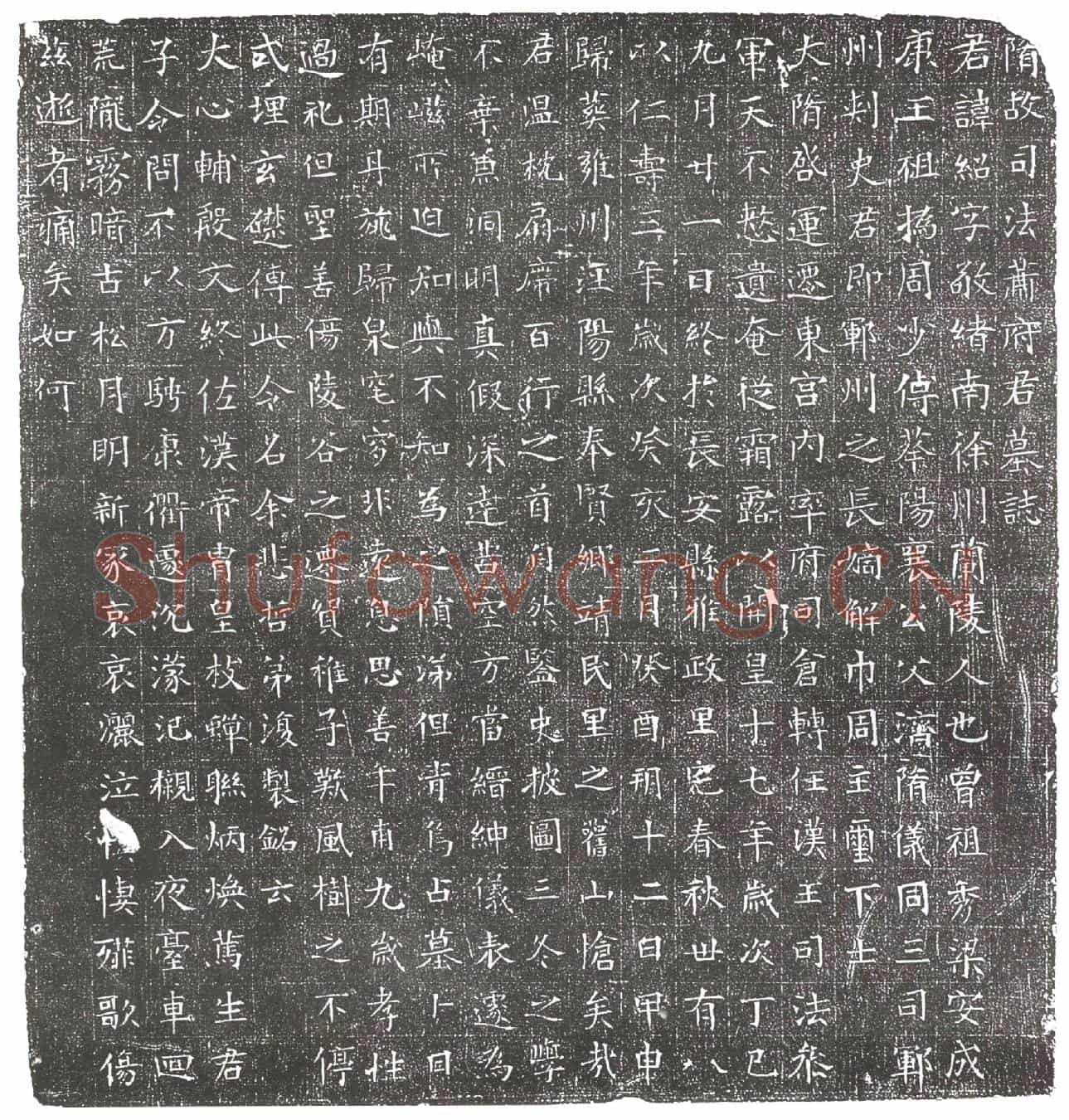 隋萧绍墓誌(隋故司法萧府君墓誌)