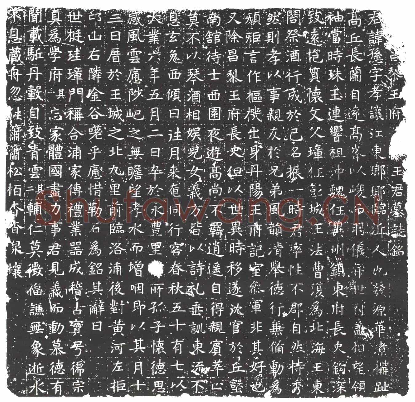 隋王愻墓誌(隋故昌黎王府长史王君墓誌铭)