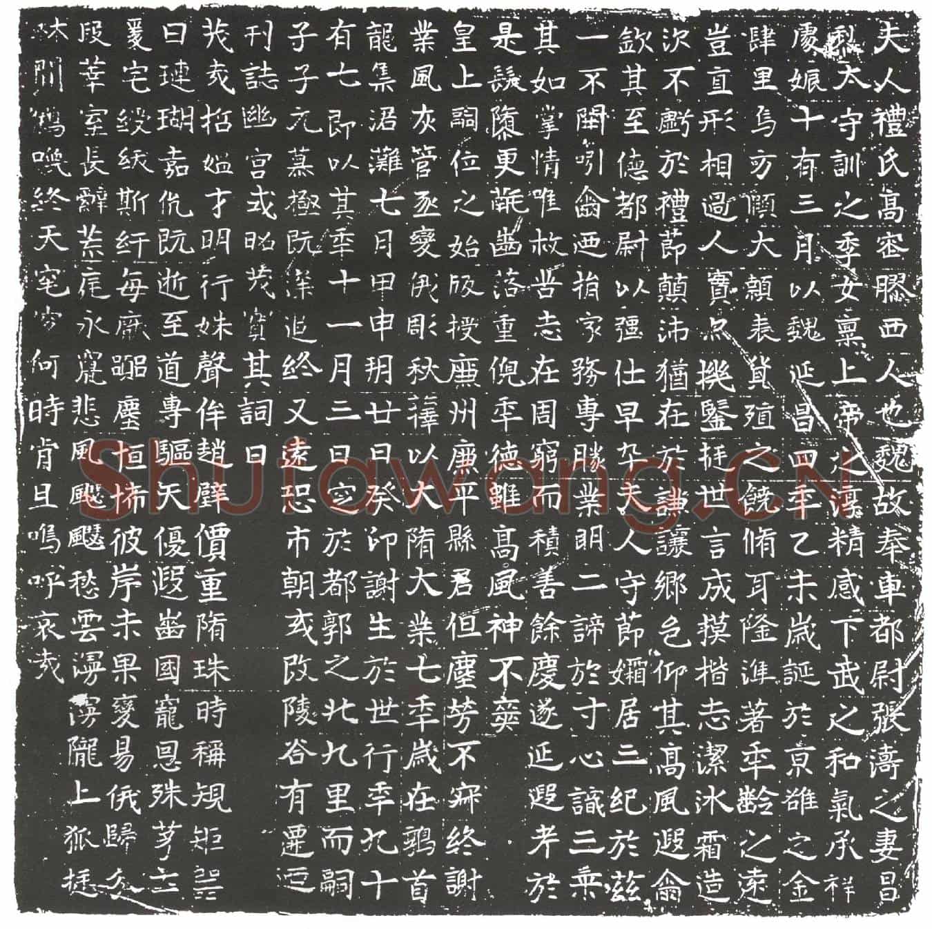 隋张涛妻礼氏墓誌