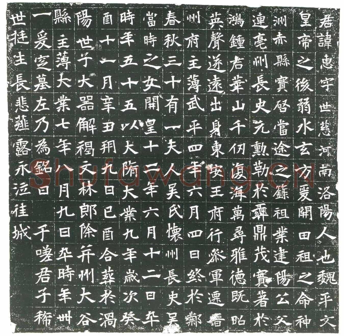 隋元惠；元惠妻吴氏墓誌