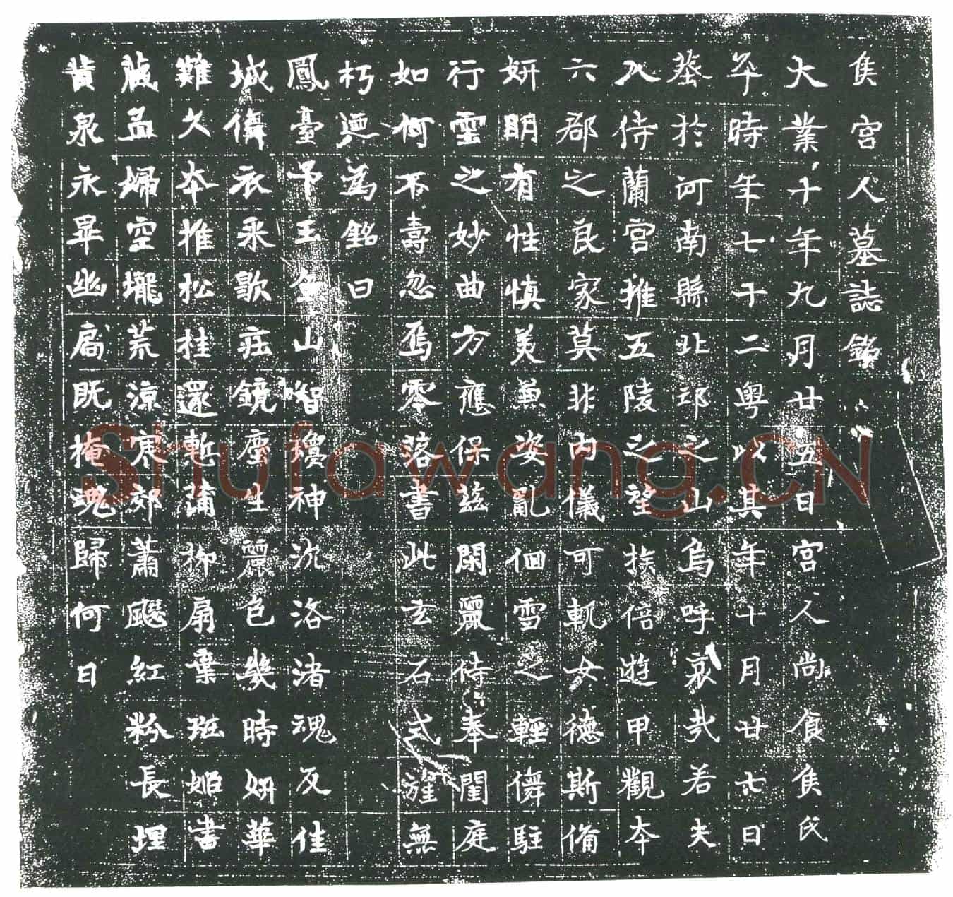 隋宫人侯氏墓誌(侯宫人墓誌铭)