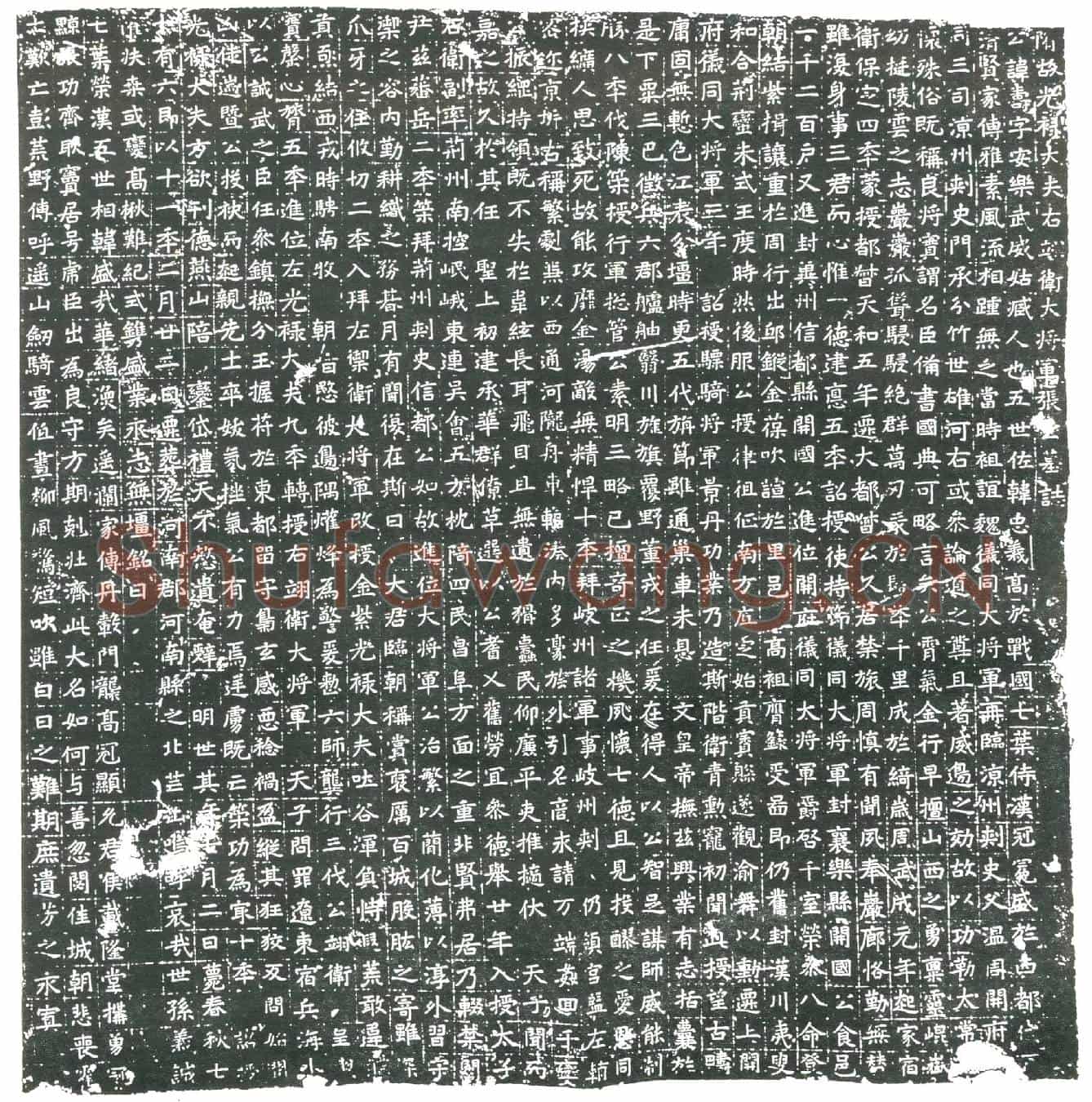 隋张寿墓誌(隋故光禄大夫右翊卫大将军张公墓誌)
