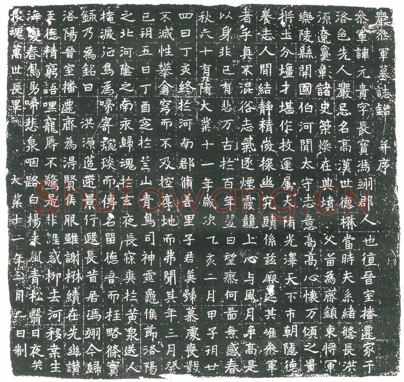 隋严元贵墓誌(严参军墓誌铭)