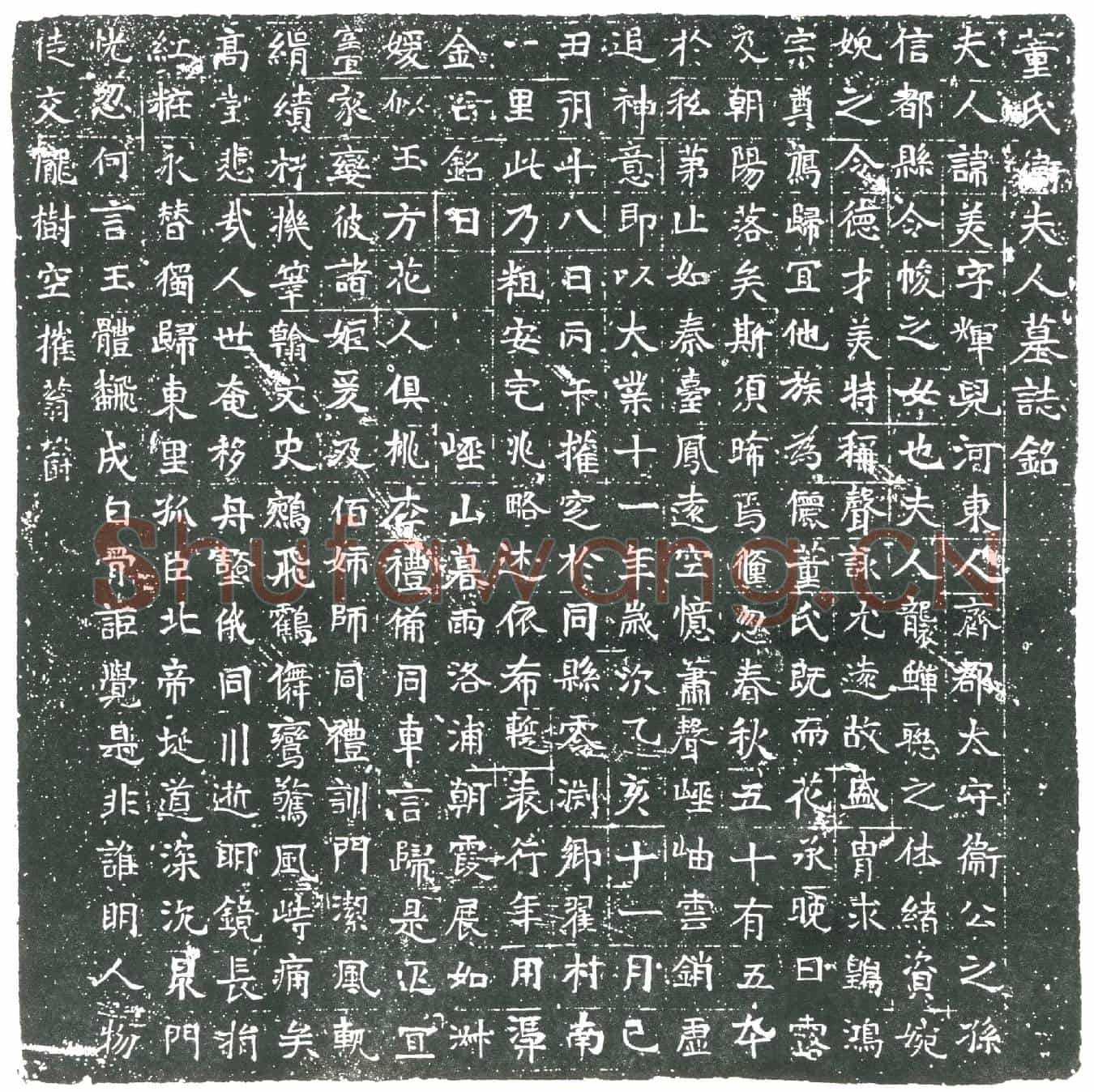 隋卫美墓誌(董氏卫夫人墓誌铭)