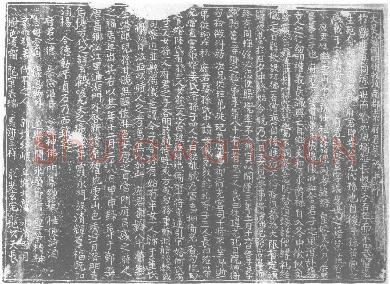 五代十国袁从章墓誌(大吴越国明州故汝南郡袁府君墓铭并序)