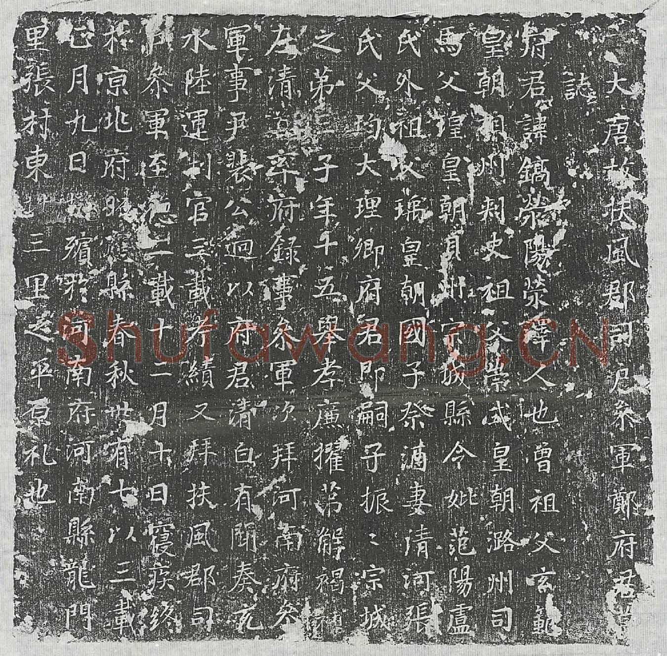 唐郑镐墓誌(大唐故扶风郡司户参军郑府君墓誌)