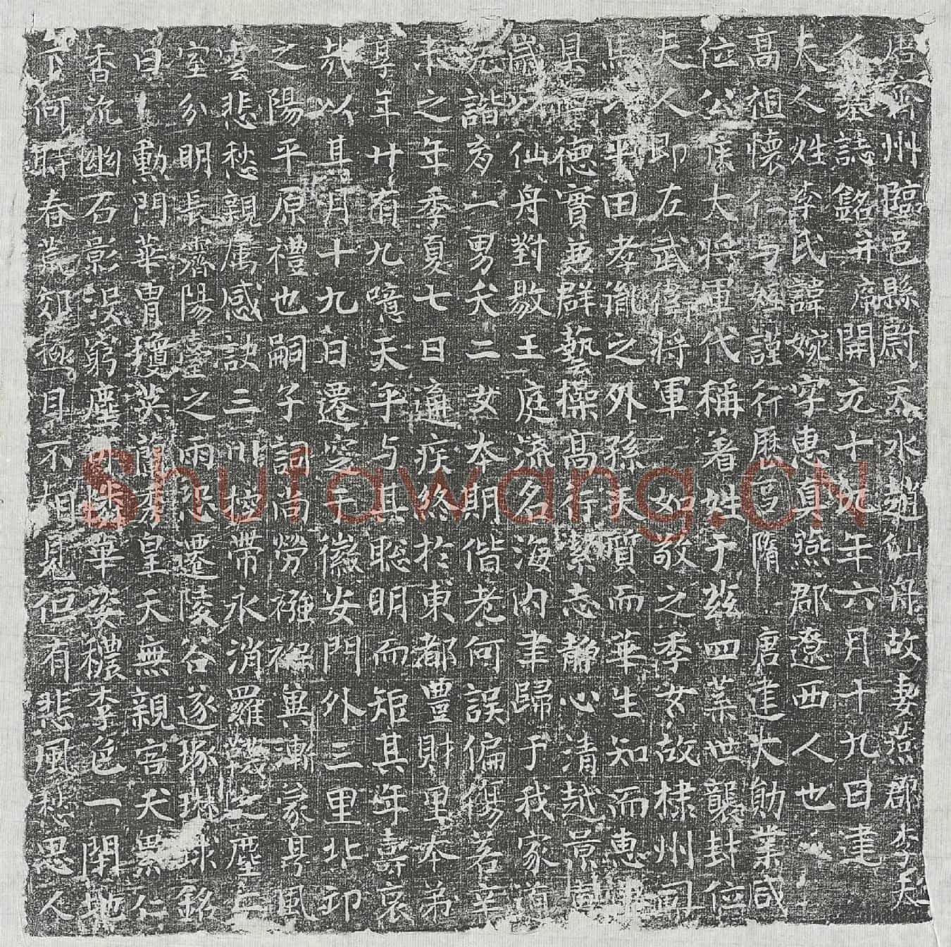 唐赵仙舟妻李婉墓誌(唐齐州临邑县尉天水赵仙舟故妻燕郡李夫人墓誌铭并序)