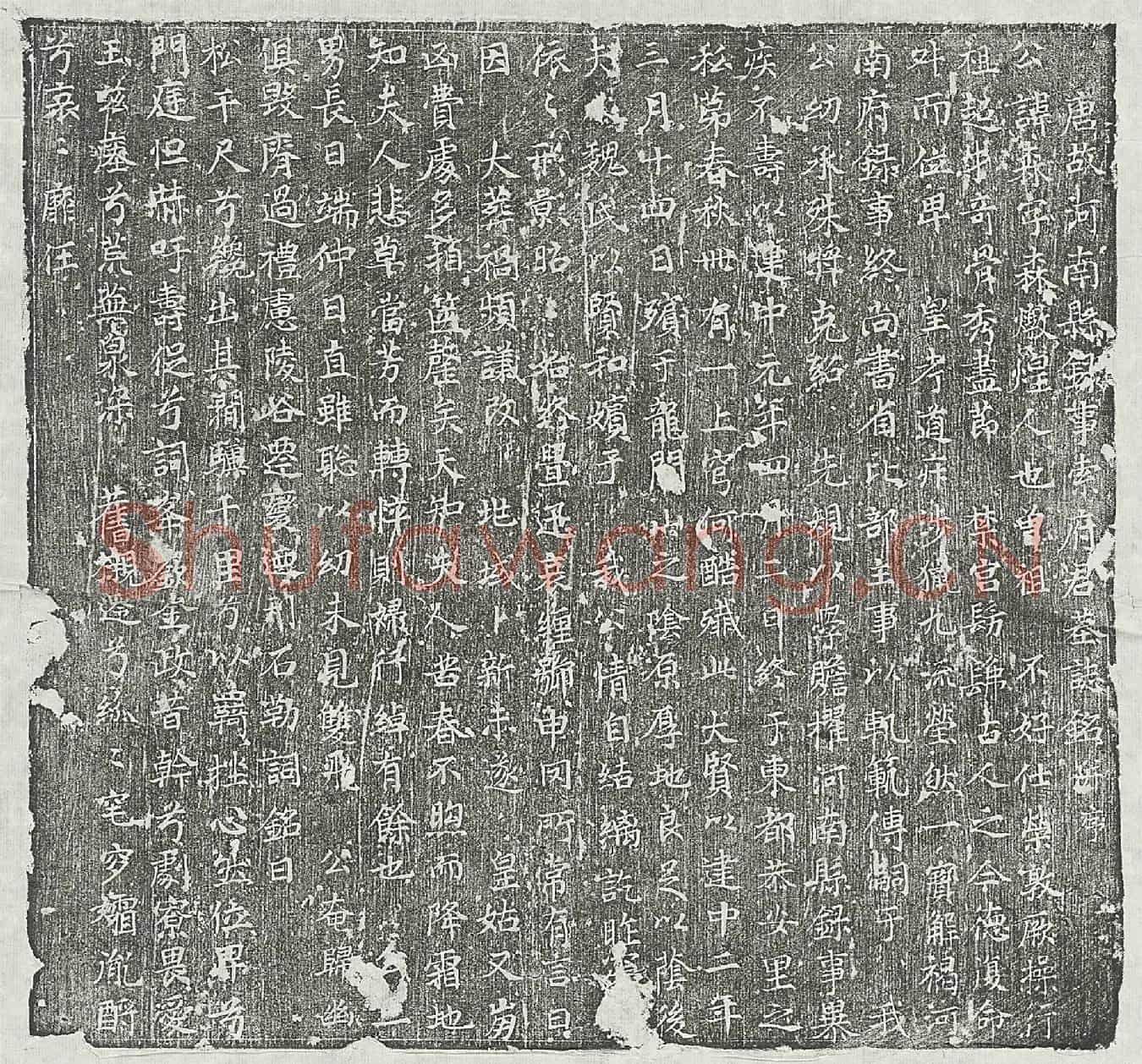 唐索森墓誌(唐故河南县录事索府君墓誌铭并序)