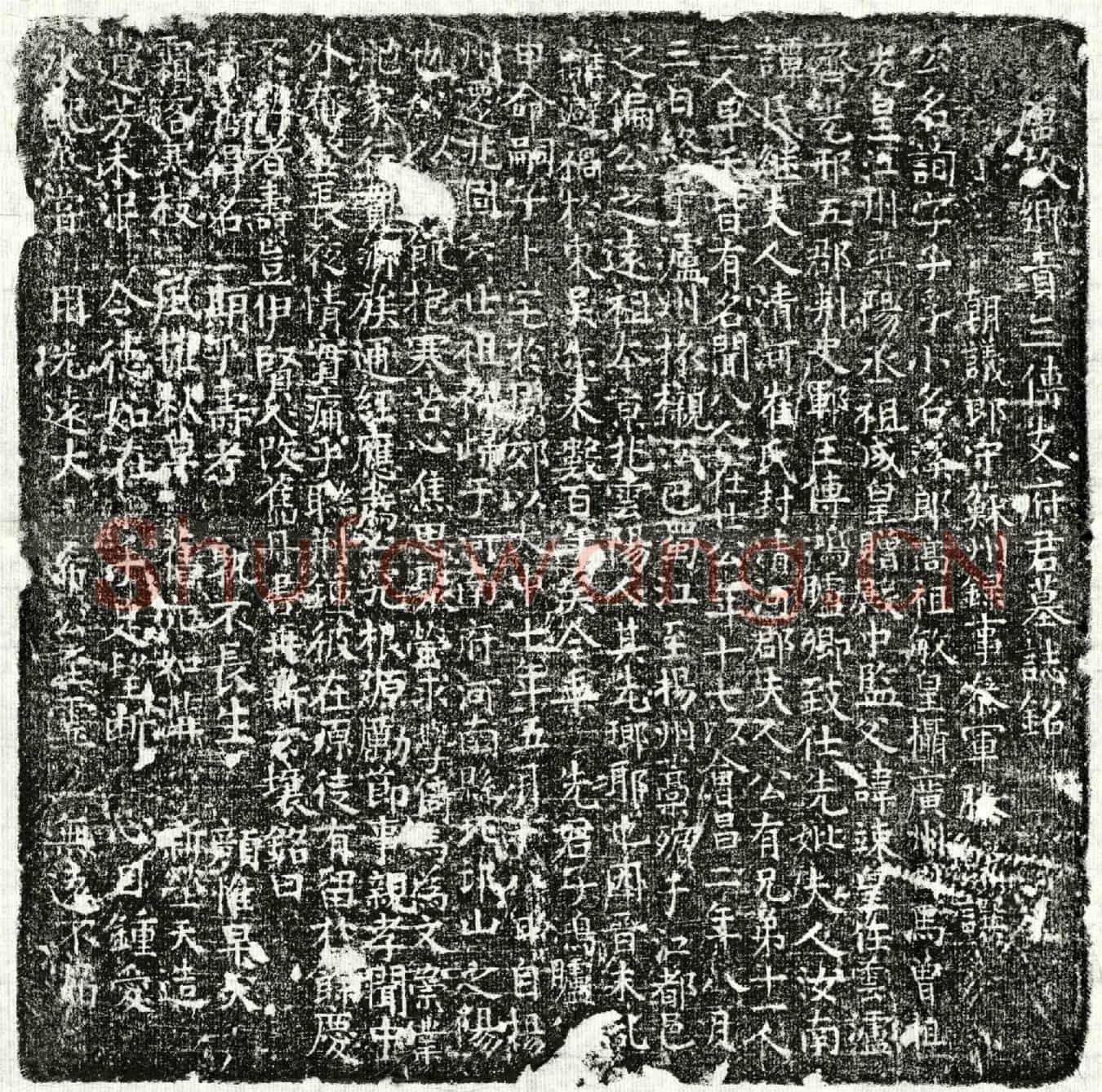 唐支询墓誌(唐故乡贡三传支府君墓誌铭)