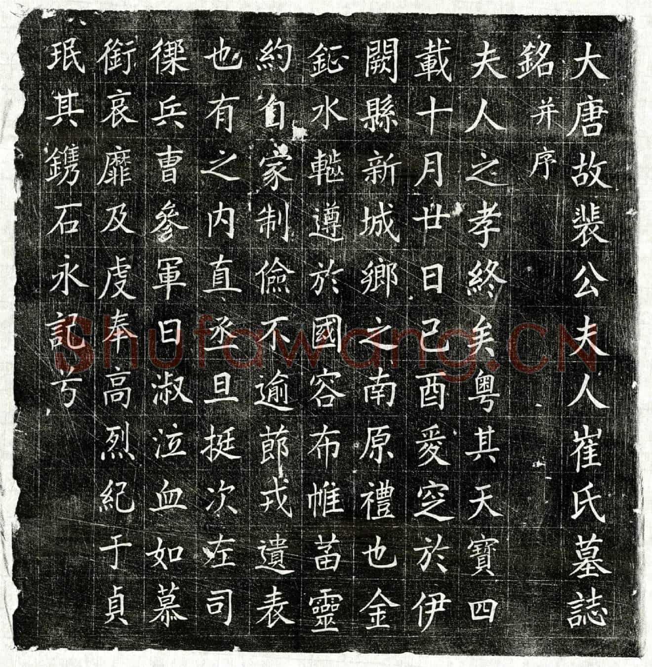 唐裴君妻崔氏墓誌(大唐故裴公夫人崔氏墓誌铭并序)