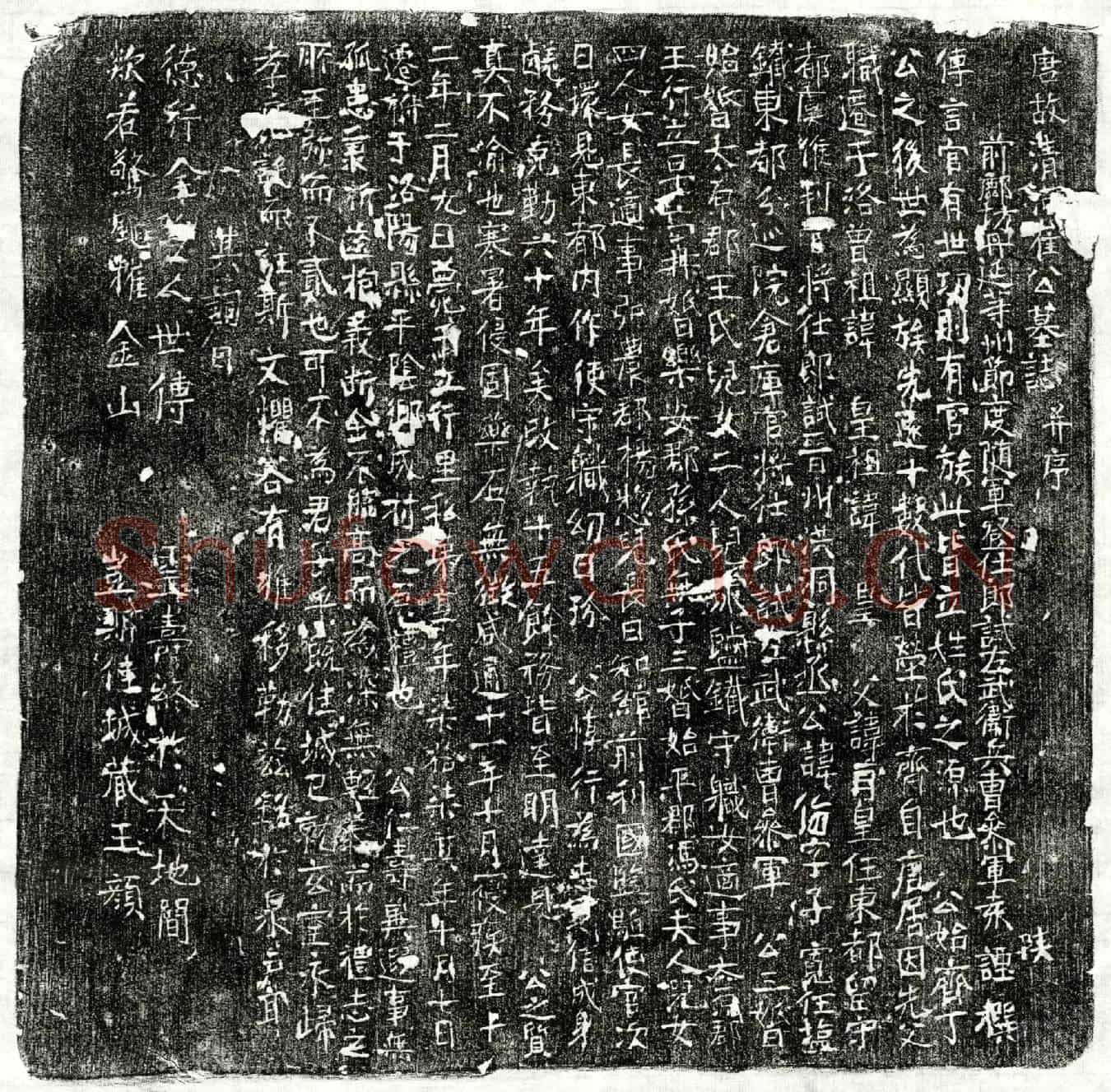 唐崔侮墓誌(唐故清河崔公墓誌并序)