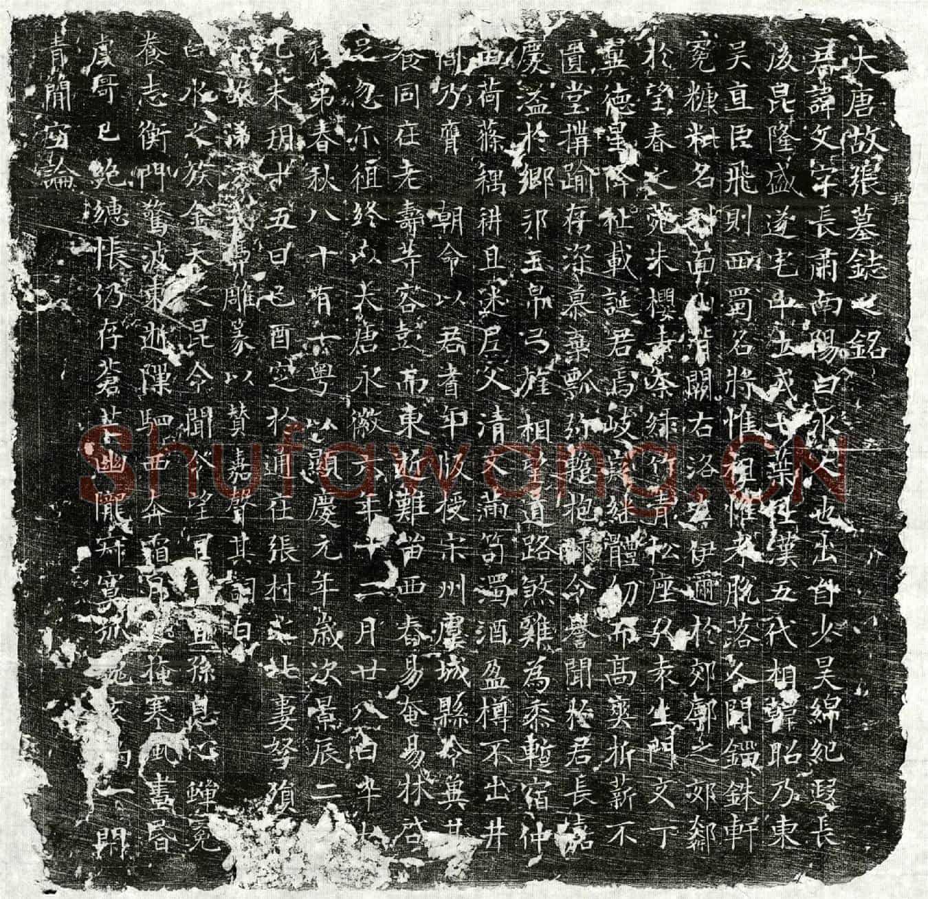 唐张文墓誌(大唐故张君墓鋕之铭)