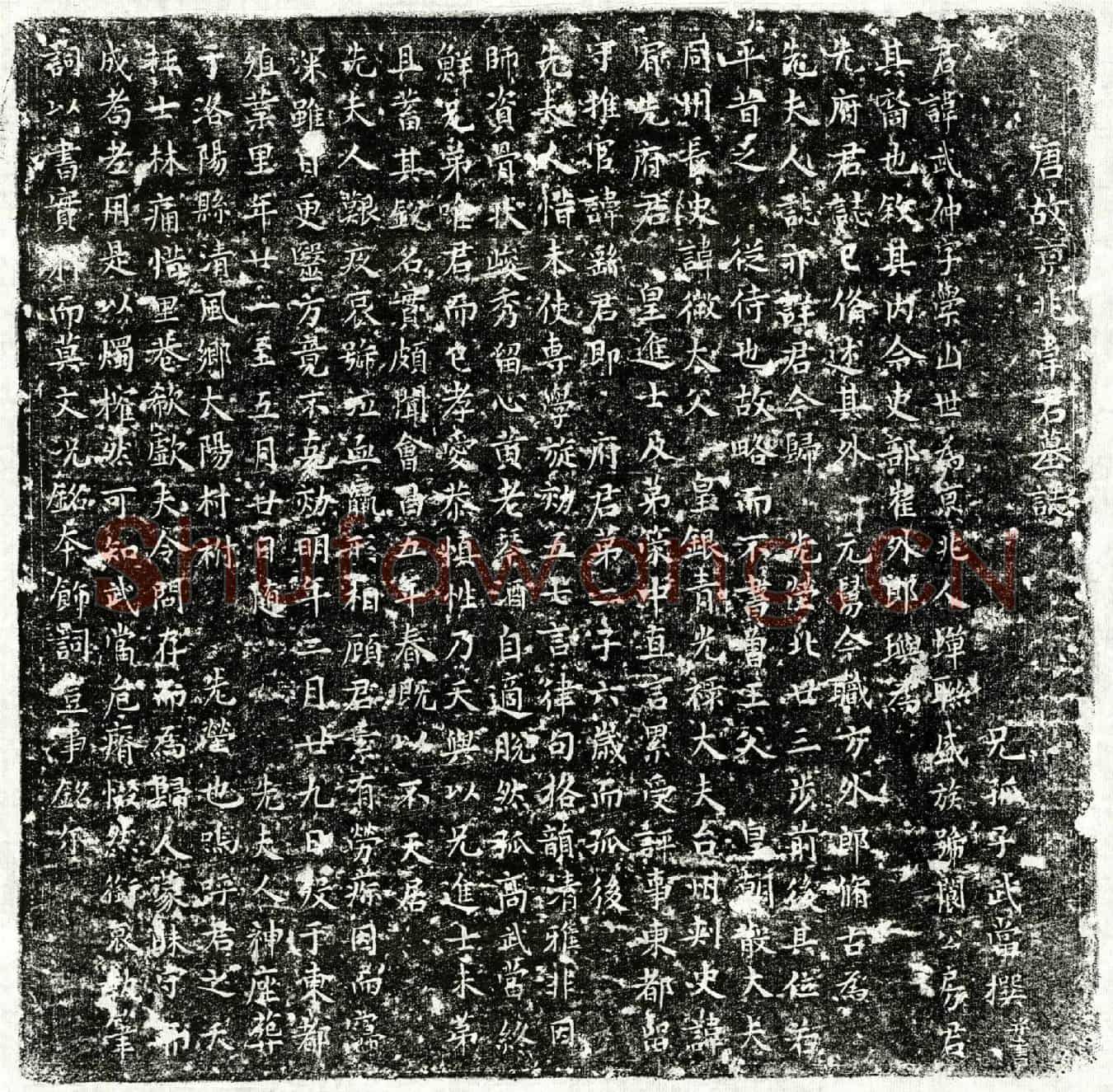 唐韦武仲墓誌(唐故京兆韦君墓誌)
