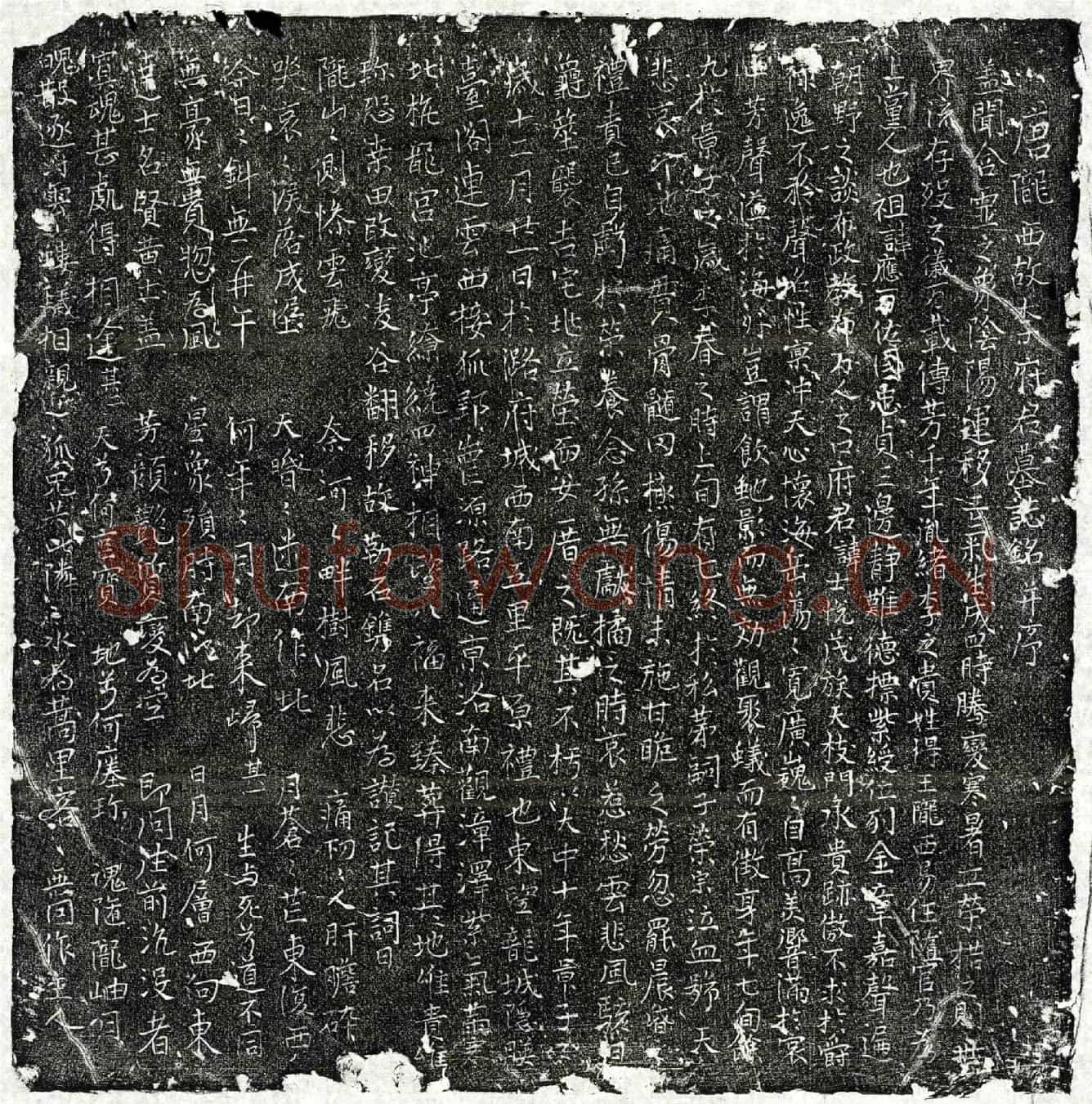 唐李士悦墓誌(唐陇西故李府君墓誌铭并序)