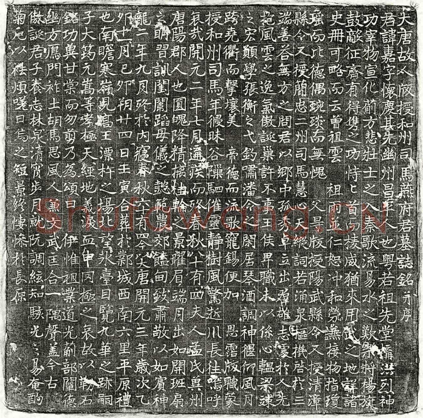唐燕嘉墓誌(大唐故人版授和州司马燕府君墓誌铭并序)
