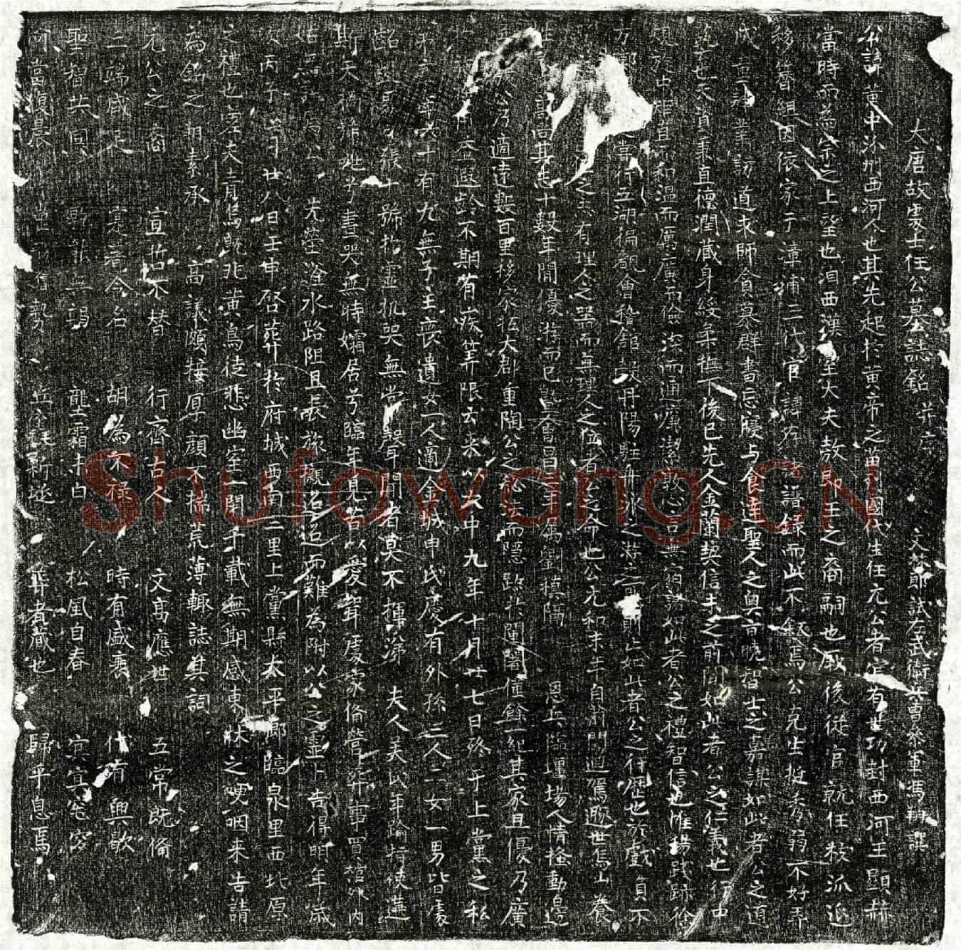 唐任黄中墓誌(大唐故处士任公墓誌铭并序)