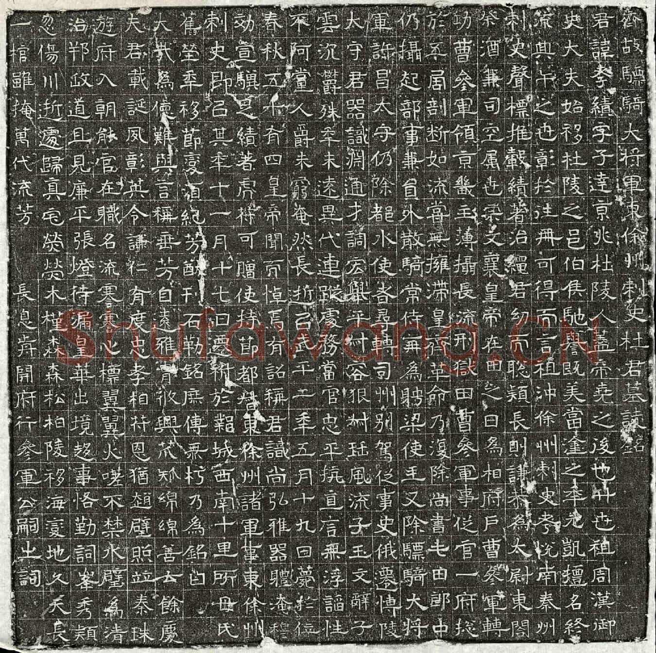 北朝杜孝绩墓誌(齐故骠骑大将军东徐州刺史杜君墓誌铭)