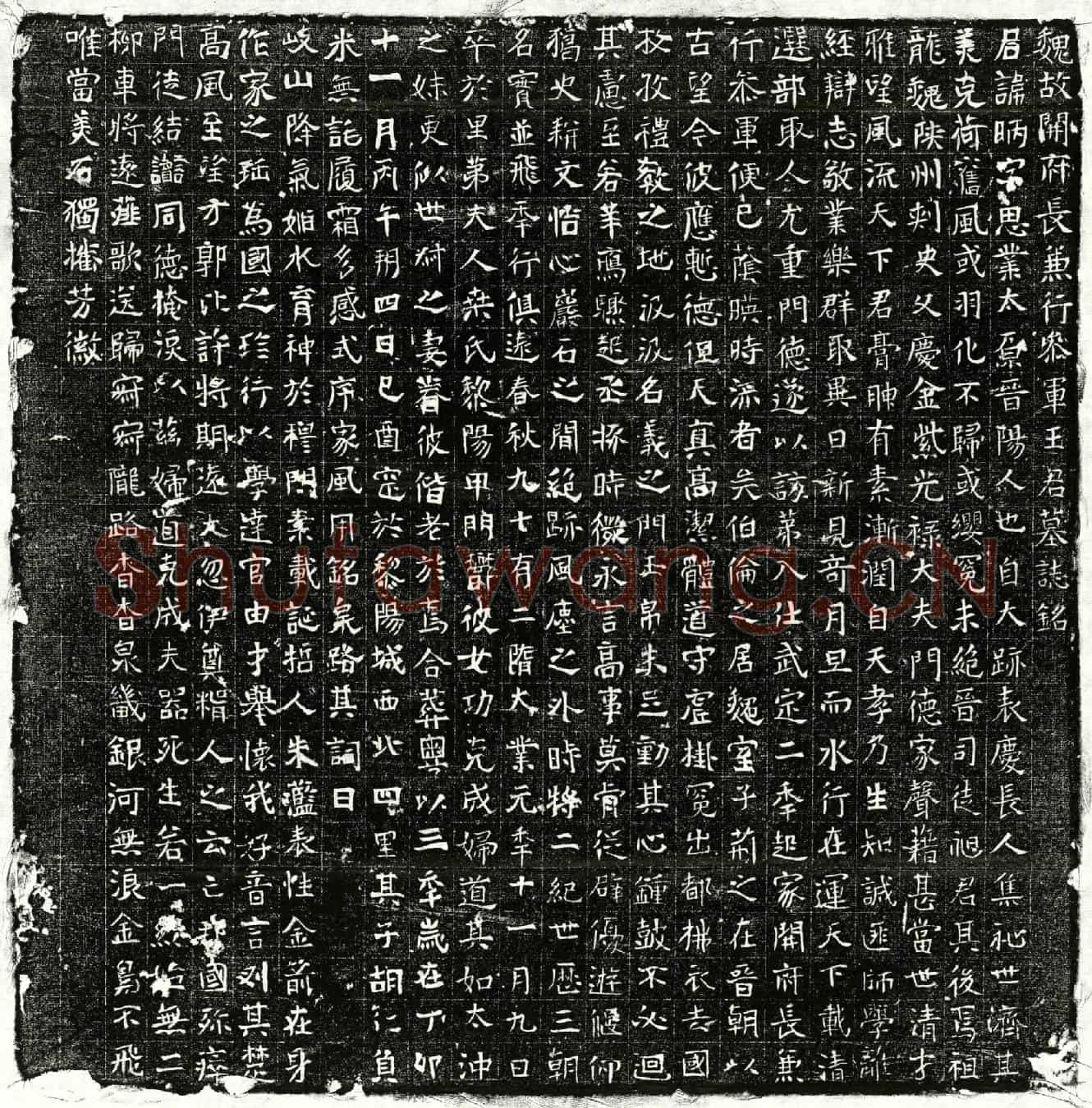 隋王昞墓誌(魏故开府长兼行参军王君墓誌铭)