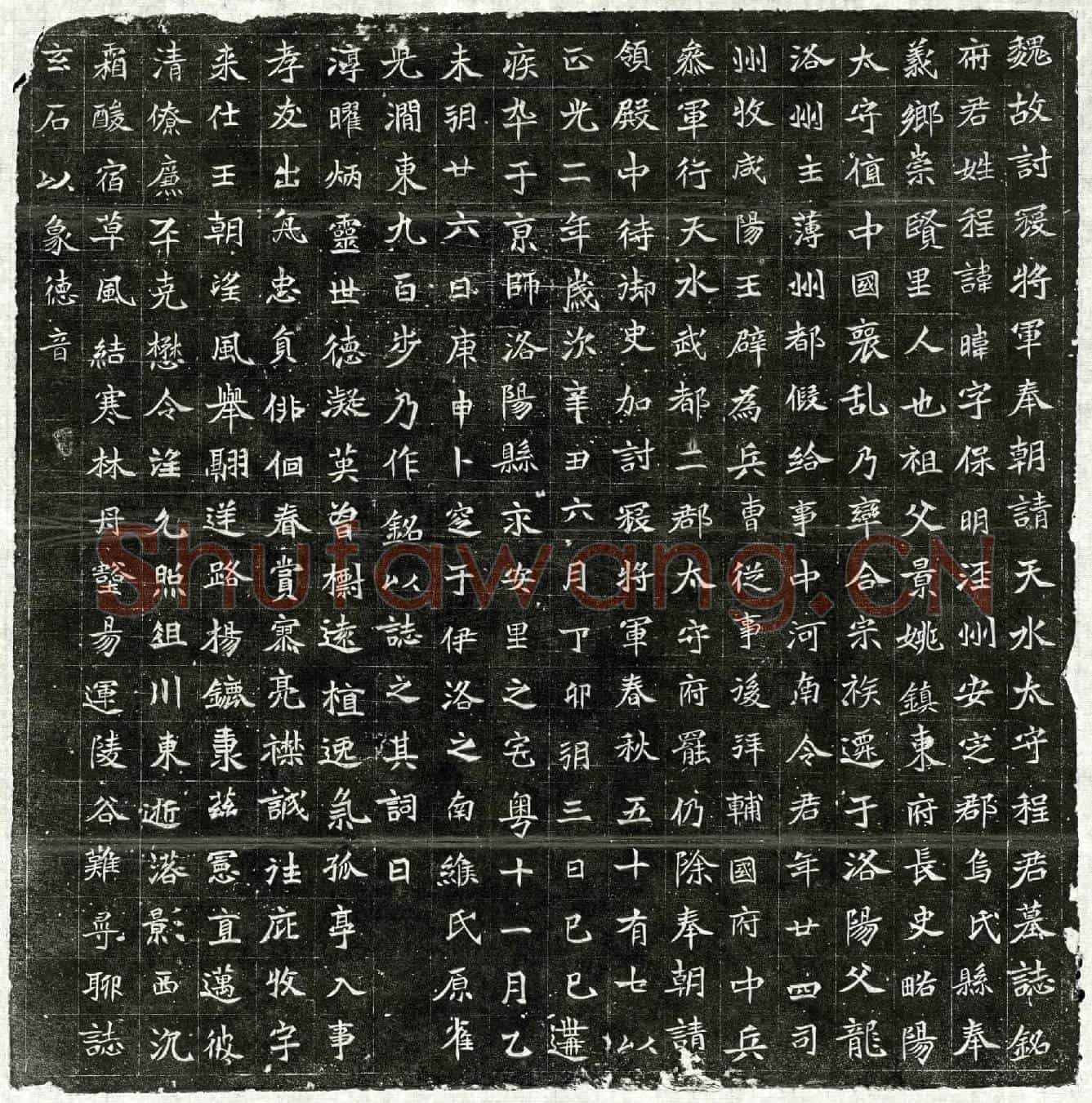 北朝程暐墓誌(魏故讨寇将军奉朝请天水太守程君墓誌铭)