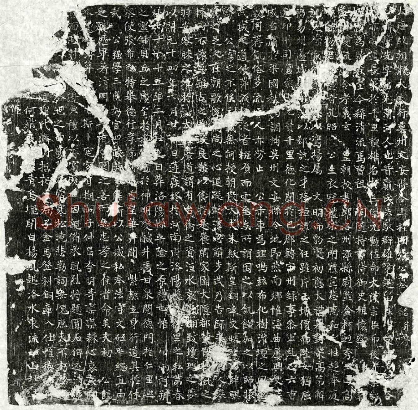 唐张景先墓誌(大唐故朝散大夫行莫州文安县令上柱国张公墓□铭并序)
