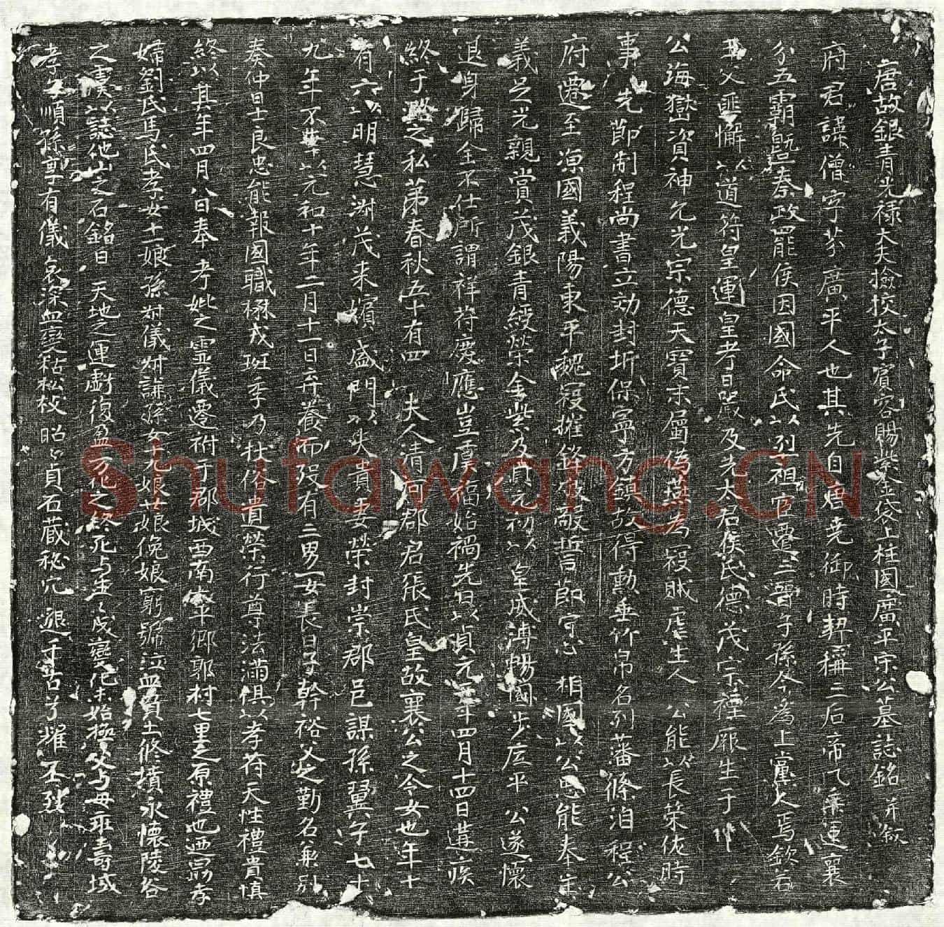 唐宋僧墓誌(唐故银青光禄大夫检校太子宾客赐紫金袋上柱国广平宋公墓誌铭并叙)