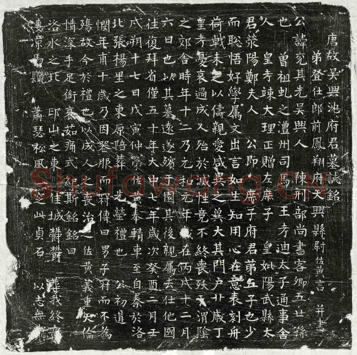 唐沈兖墓誌(唐故吴兴沈府君墓誌铭)