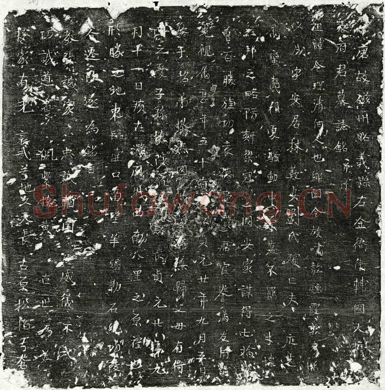 唐张令琛墓誌(唐故磁州昭义县左金衙卫辅国大将□张府君墓誌铭并序)