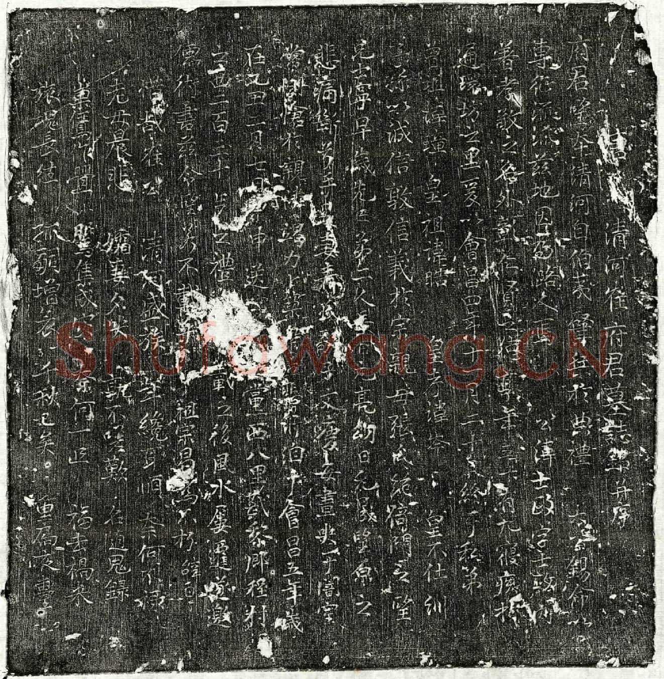 唐崔士政墓誌(唐清河崔府君墓誌铭并序)