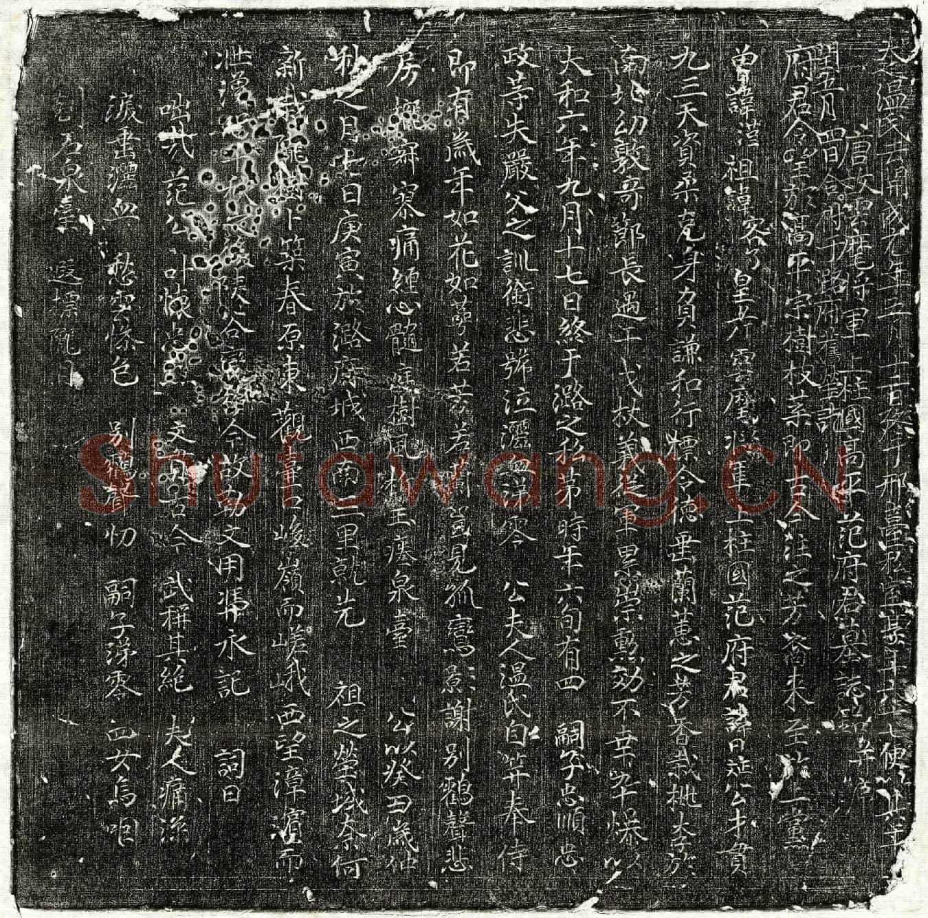 唐范日斌墓誌(唐故云麾将军上柱国高平范府君墓誌铭并序)
