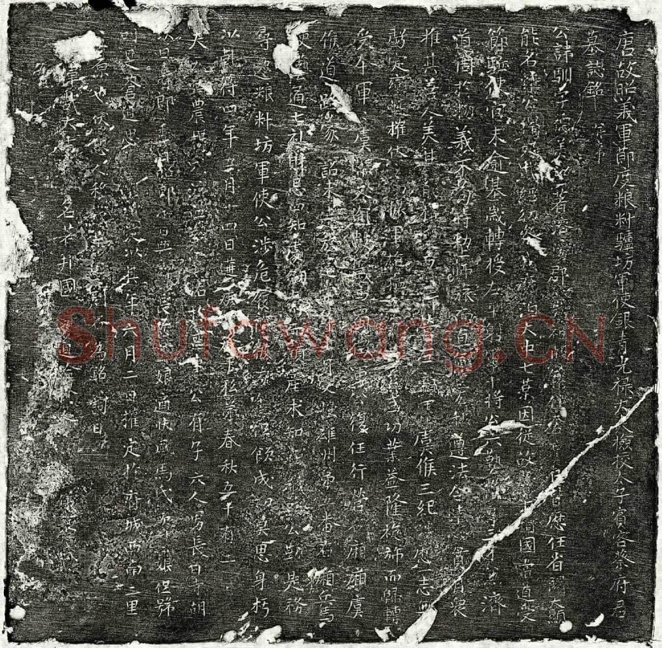 唐蔡驯墓誌(唐故昭义军节度粮料驴坊军使银青光禄大夫检校太子宾客蔡府君墓誌铭并序)