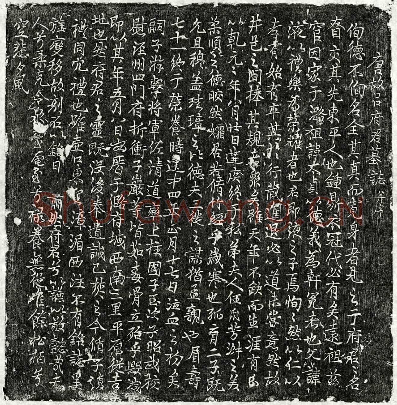 唐吕眘交墓誌(唐故吕府君墓誌并序)