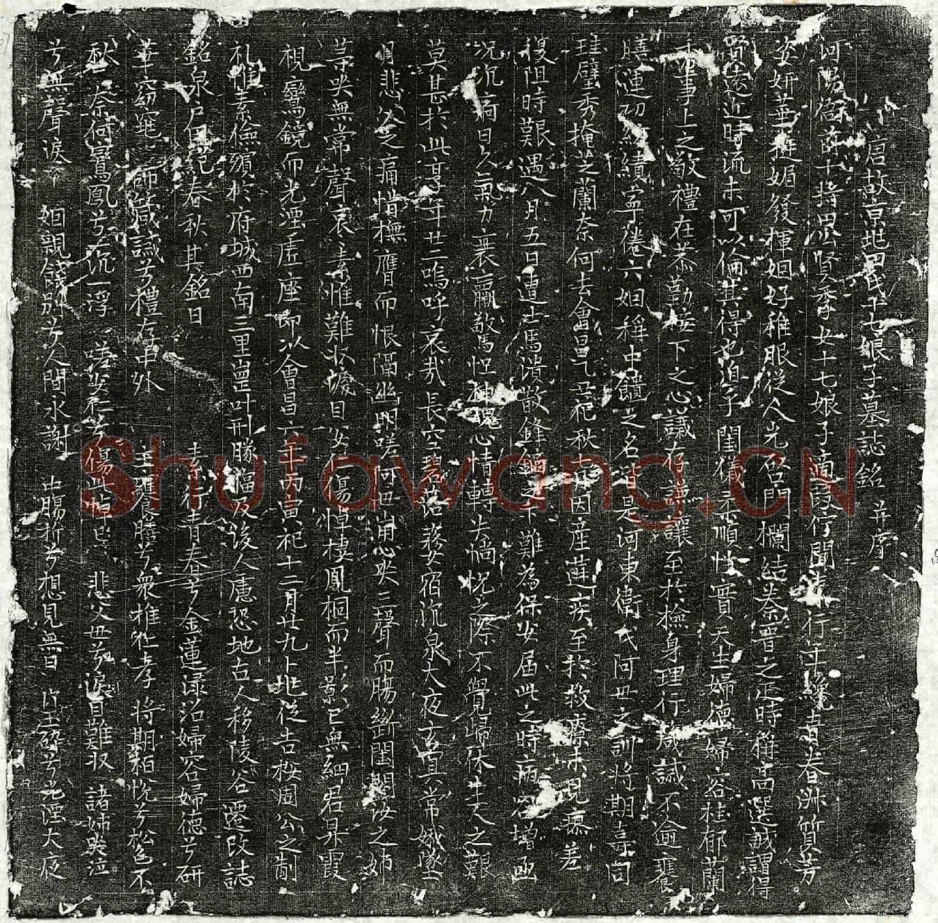 唐田十七娘子墓誌(唐故京兆田氏十七娘子墓誌铭并序)