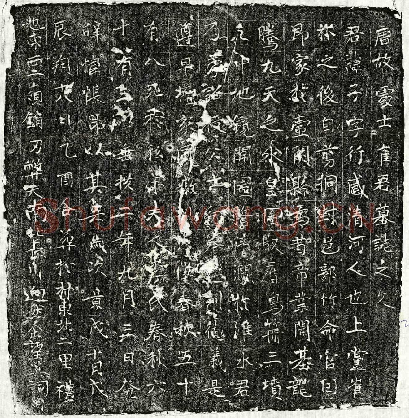 唐崔子墓誌(唐故处士崔君墓誌之文)