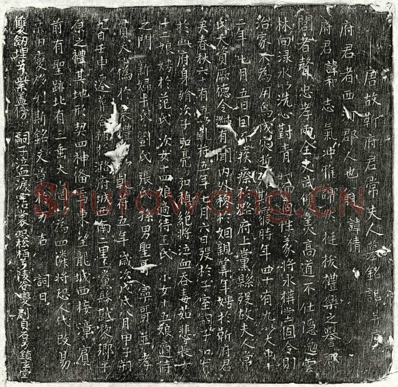 唐靳和、靳和妻常氏墓誌(唐故靳府君常夫人墓铭记并序)