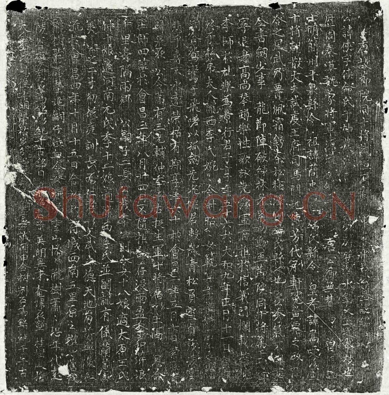 唐吕侠墓誌(唐故节院同十将试桓□府□军东平吕公墓誌铭并序)