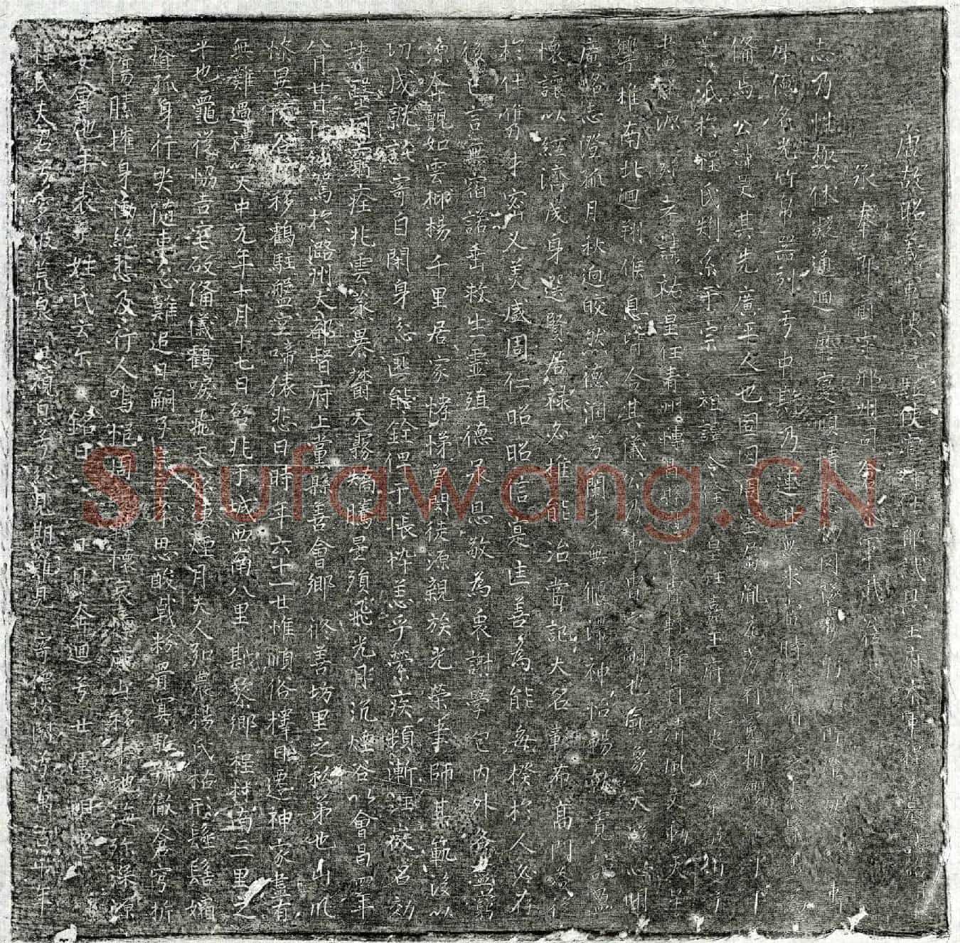 唐程旻墓誌(唐故昭义军使院駈使官将仕郎试恩王府参军程公墓志铭并叙)