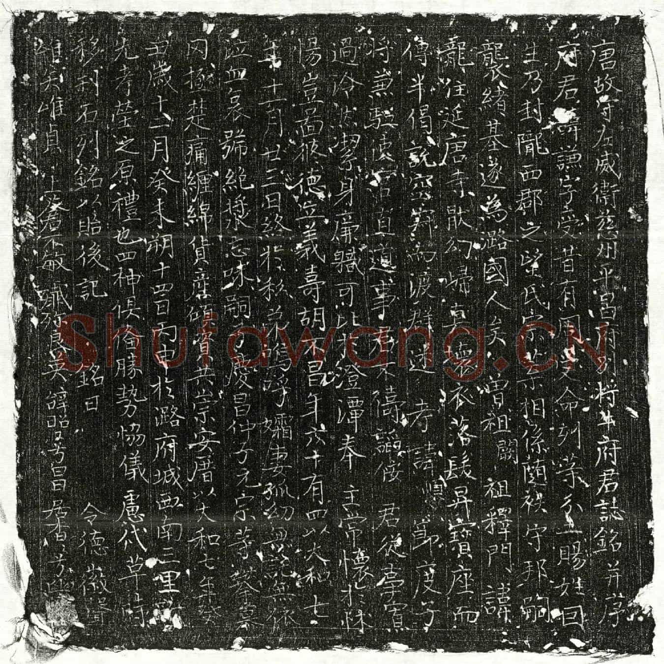 唐牛谦墓誌(唐故守左威卫慈州平昌府别将牛府君誌铭并序)