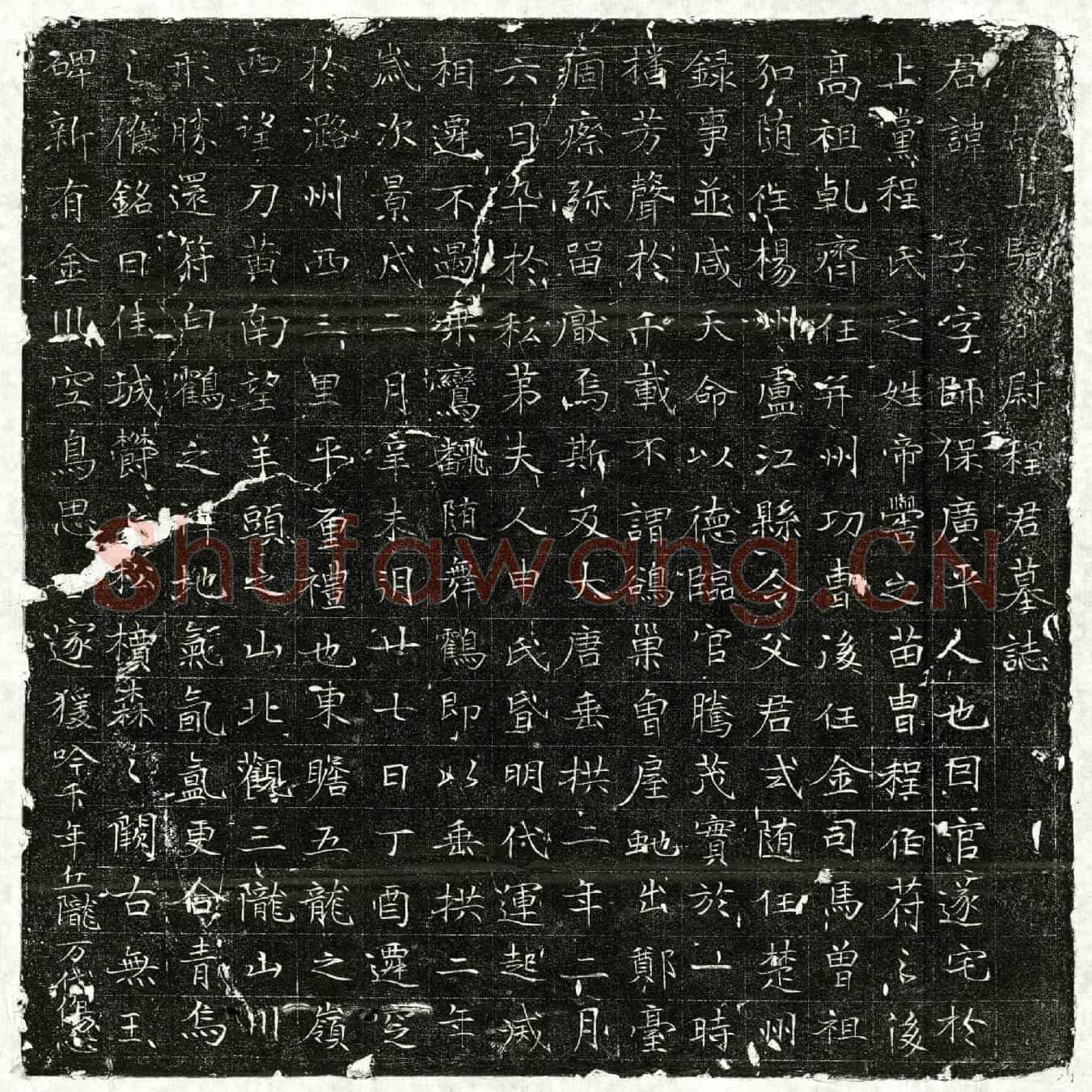 唐程子墓誌(唐故上骑都尉程君墓誌)