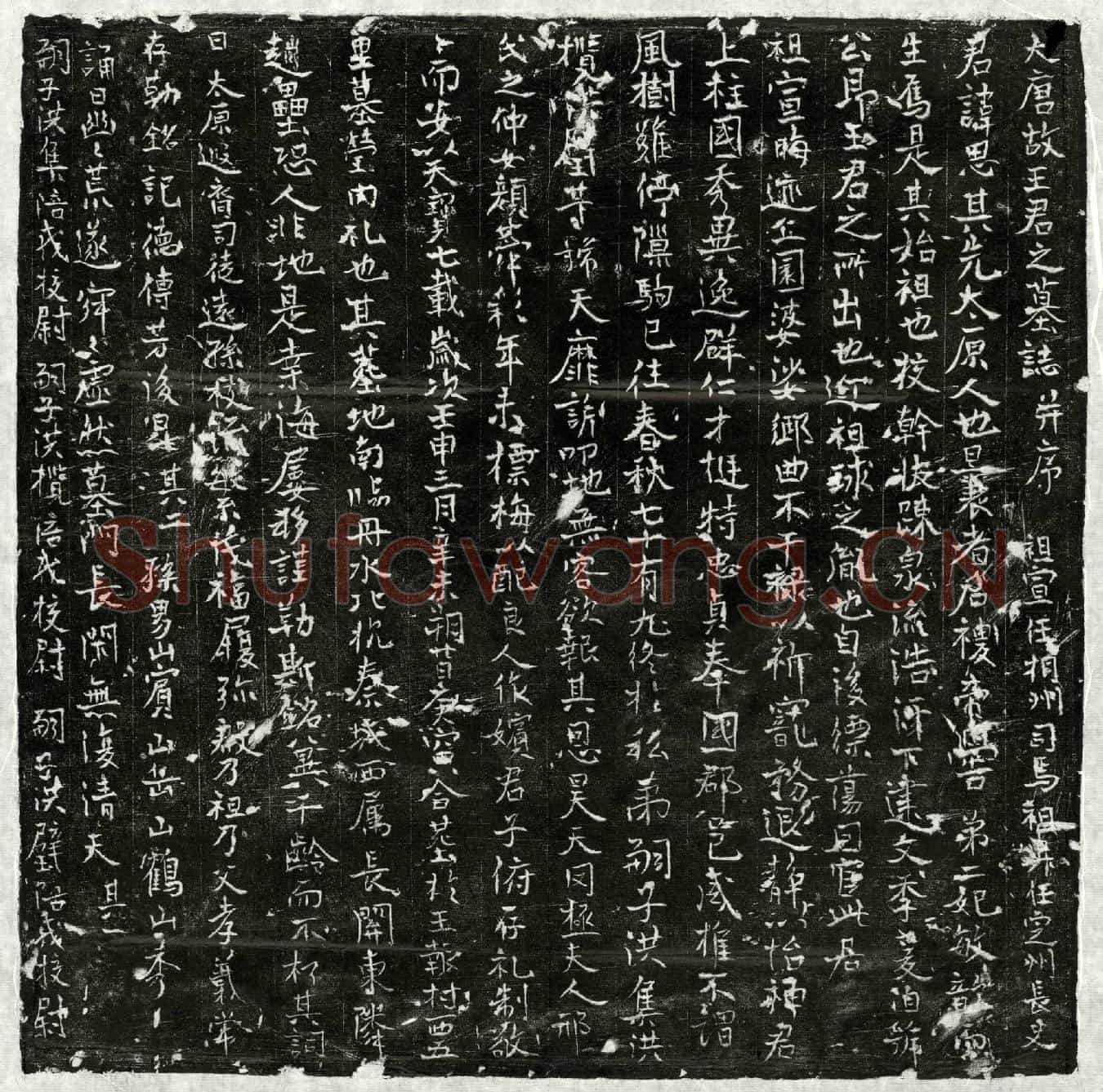 唐王思墓誌(大唐故王君之墓誌并序)