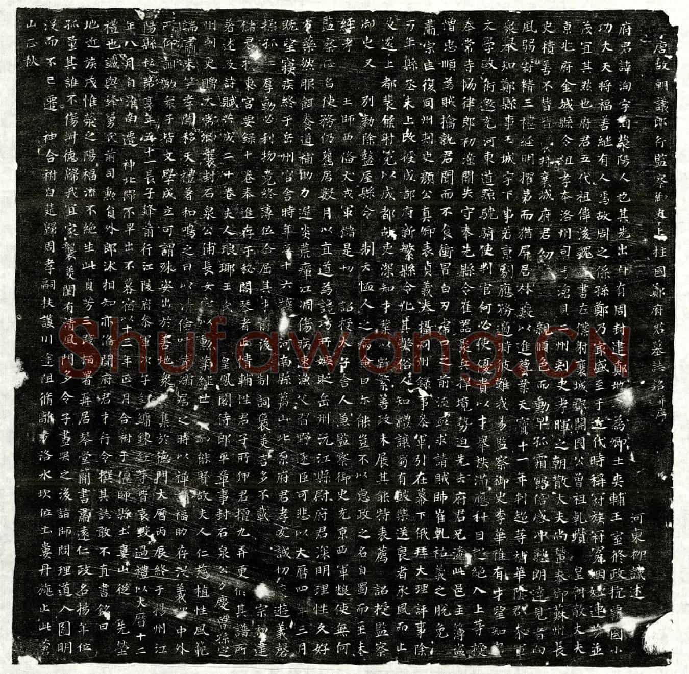 唐郑洵墓誌(唐故朝议郎行监察御史上柱国郑府君墓誌铭并序)