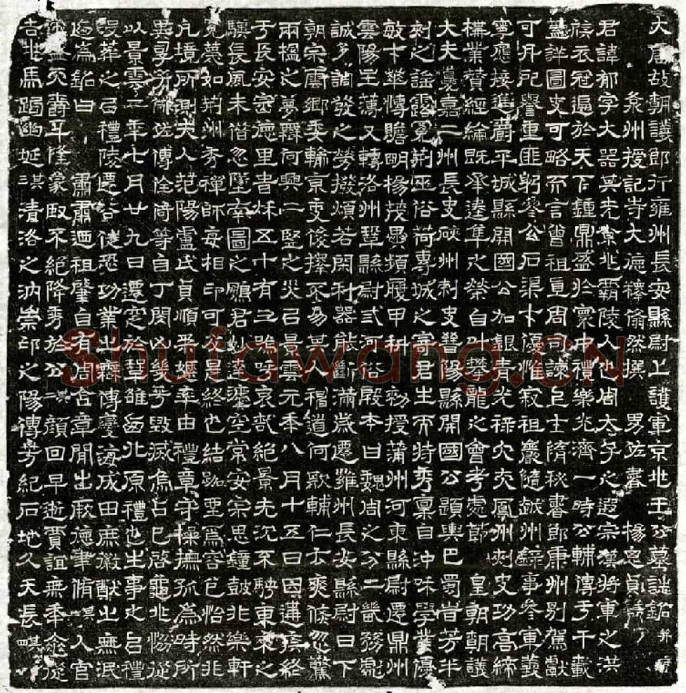 唐王郁墓誌(大唐故朝议郎行雍州长安县尉上护军京兆王公墓誌铭并序)