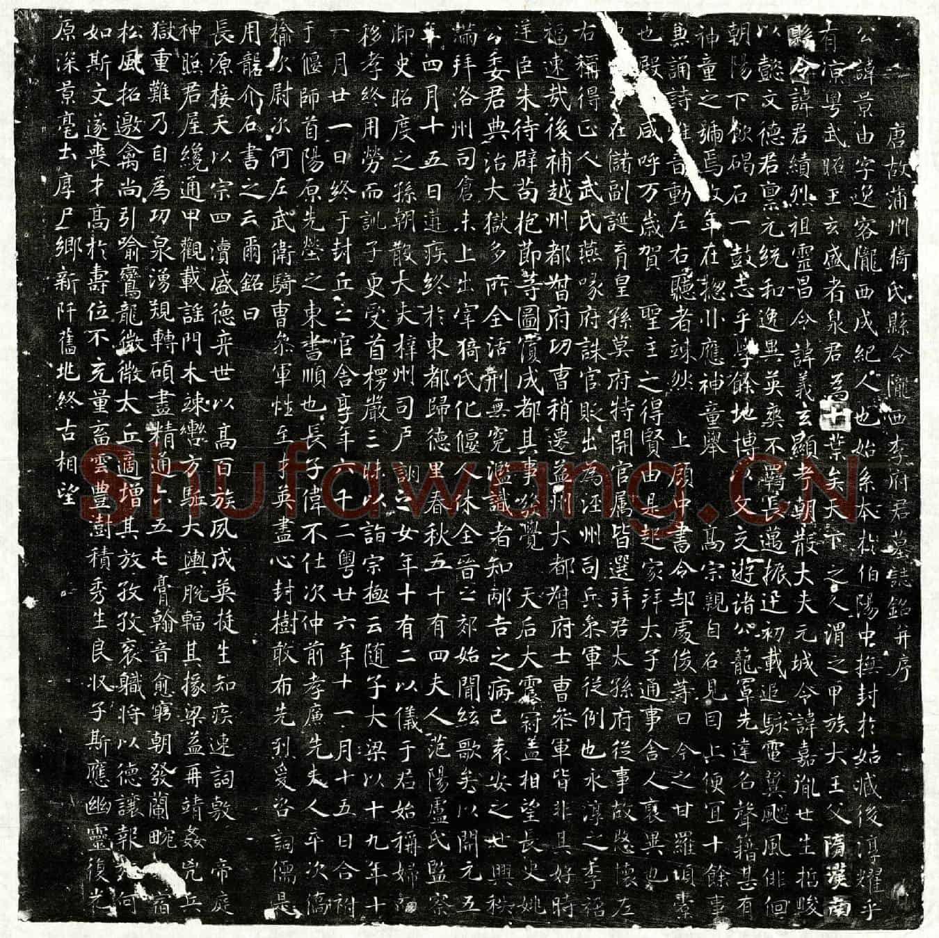 唐李景由墓誌(唐故蒲州猗氏县令陇西李府君墓誌铭并序)