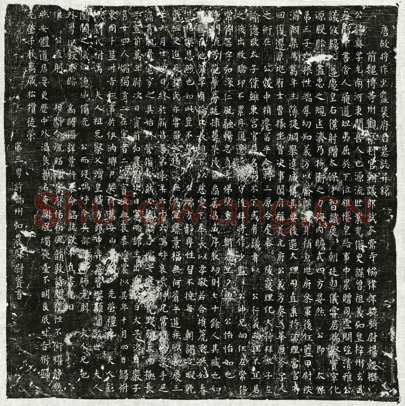 唐裴奭墓誌(唐故将作少监裴府君墓誌并铭)