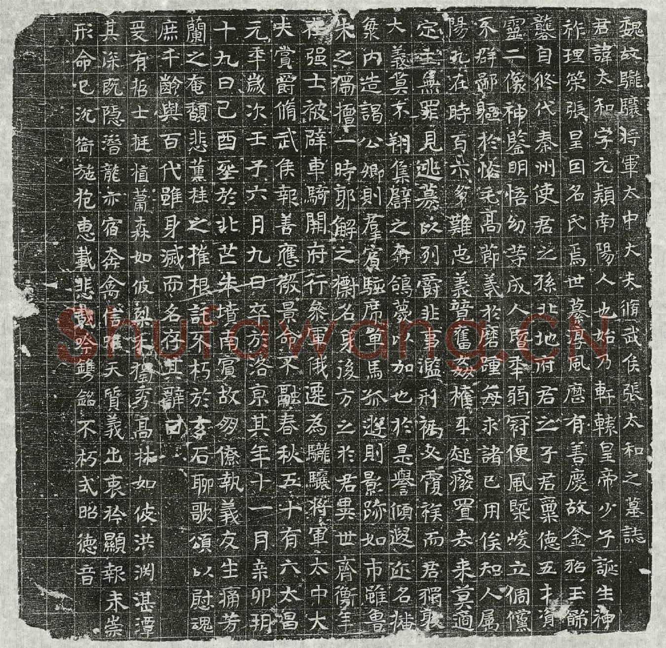 北朝张太和墓誌(魏故䮾骧将军太中大夫脩武侯张太和之墓誌)