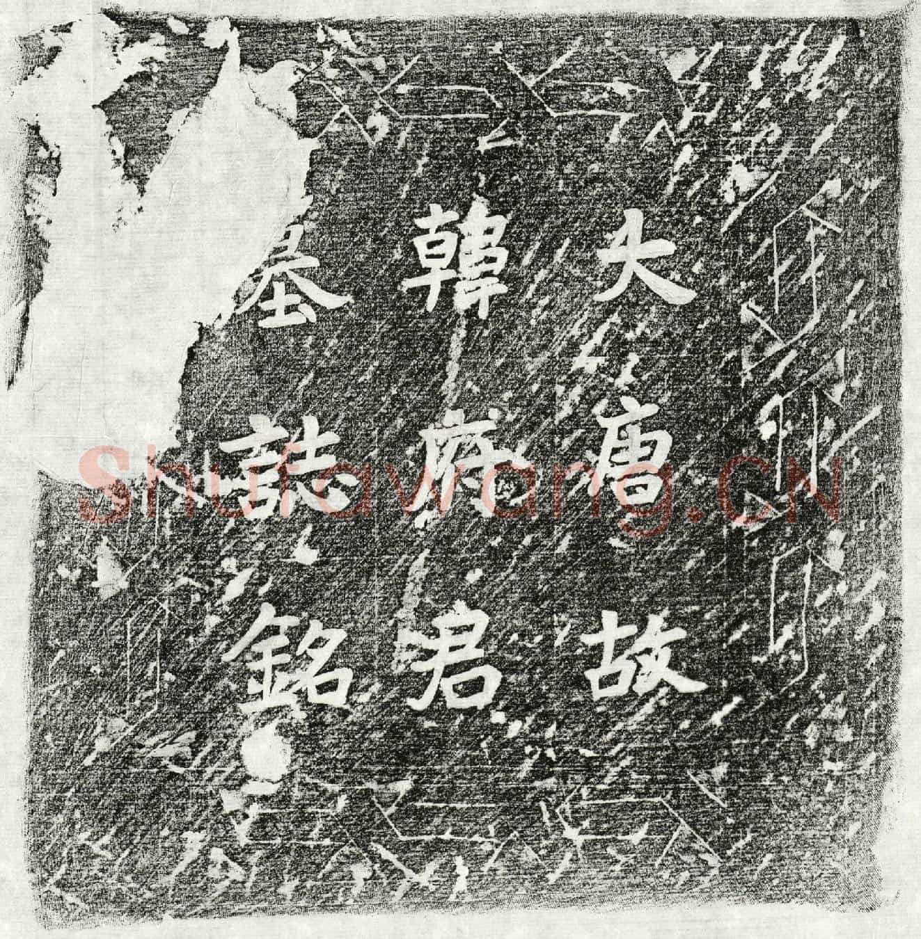 唐韩涤墓誌(唐故朝议大夫河南府法曹参军韩公墓誌铭并序)