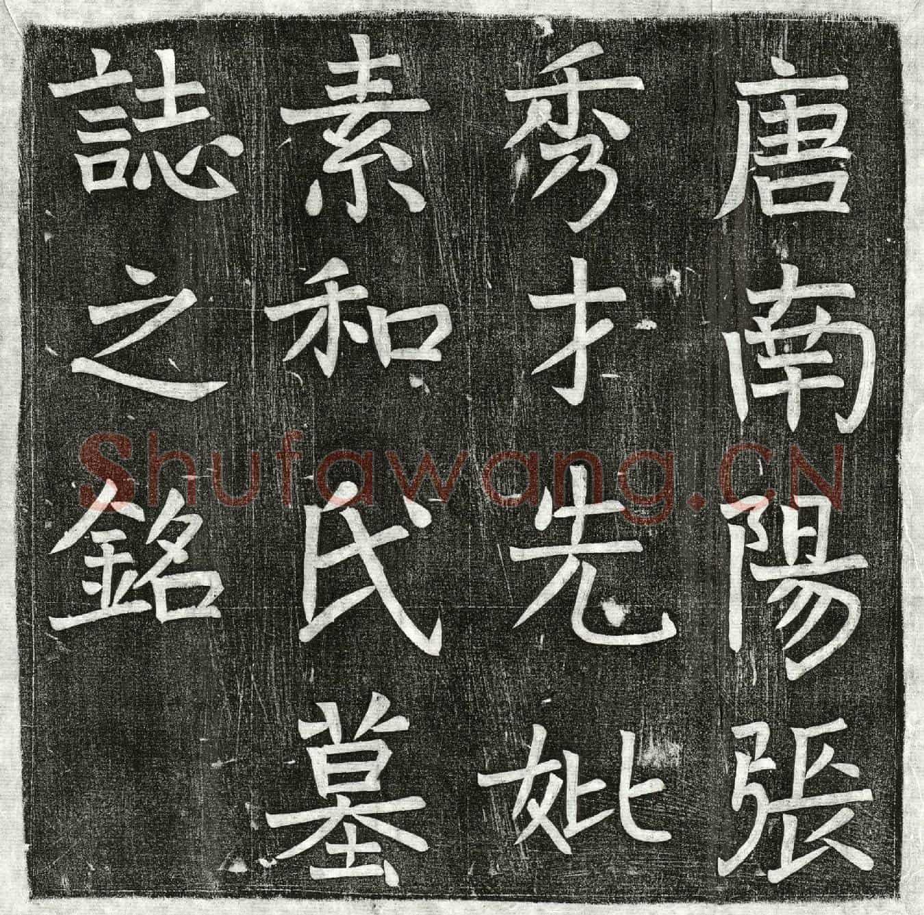 唐张君妻素和氏墓誌(南阳张秀才先妣素和氏墓誌铭并序)