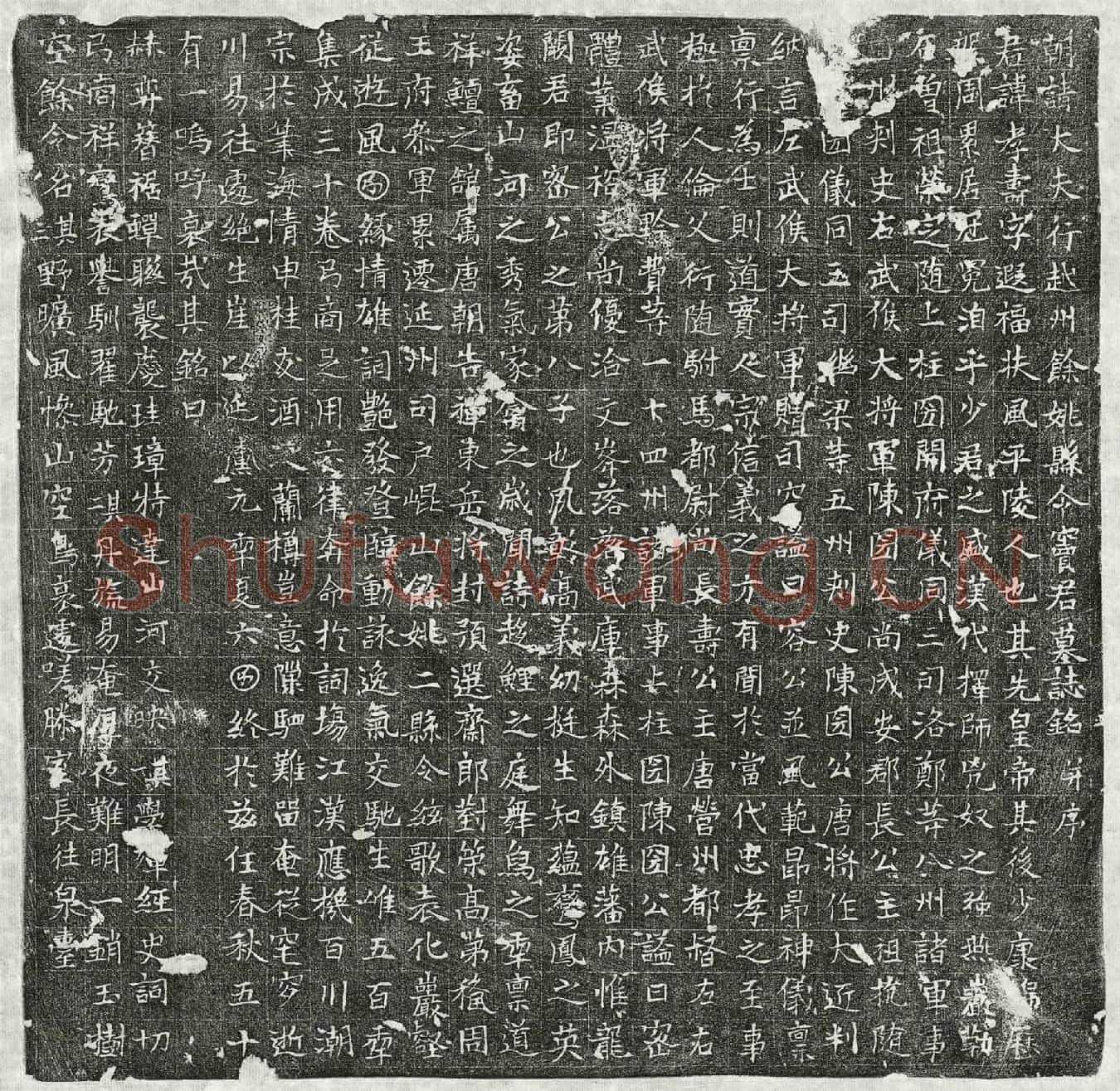 唐窦孝寿墓誌(朝请大夫行越州余姚县令窦君墓誌铭并序)