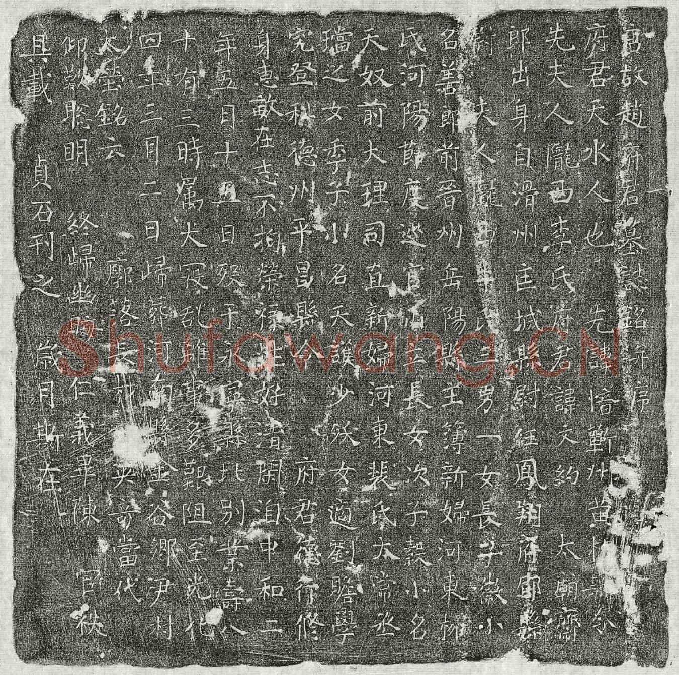 唐赵文约墓誌(唐故赵府君墓誌铭并序)