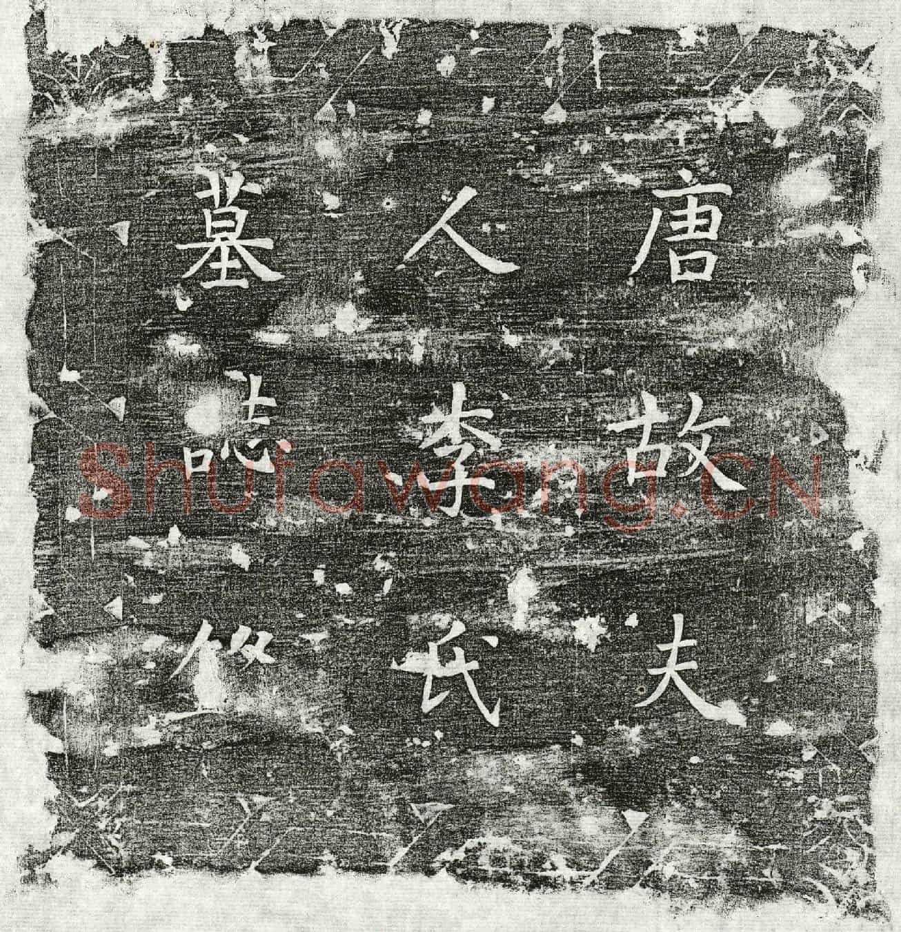 唐独孤君妻李氏墓誌(唐故殿中省尚辇奉御独孤府君夫人陇西李氏墓誌铭并序)